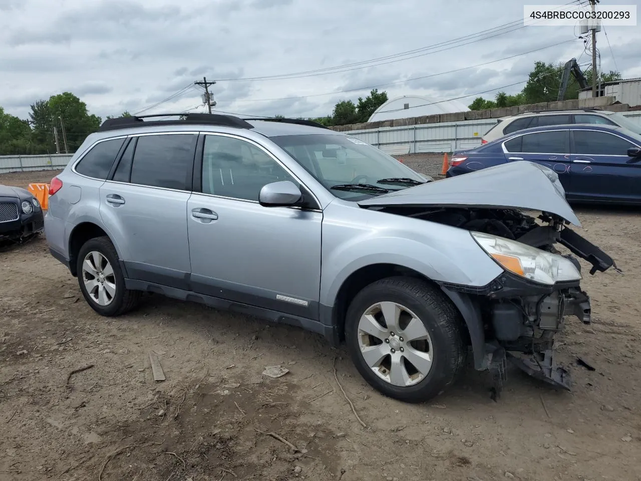 2012 Subaru Outback 2.5I Premium VIN: 4S4BRBCC0C3200293 Lot: 55258694