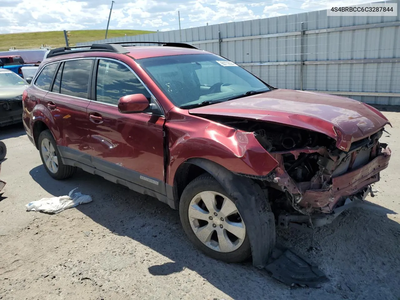 2012 Subaru Outback 2.5I Premium VIN: 4S4BRBCC6C3287844 Lot: 60772634