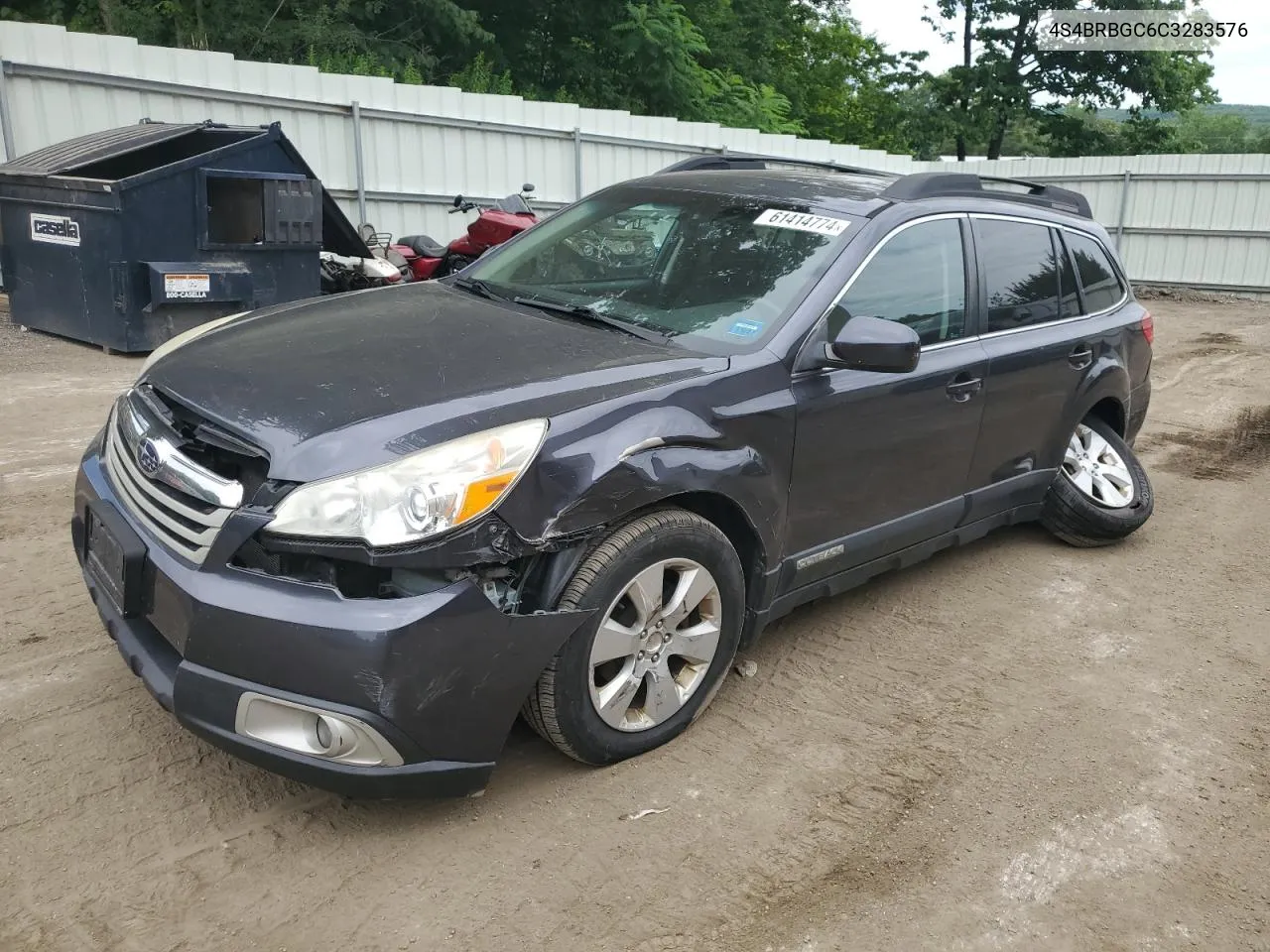 2012 Subaru Outback 2.5I Premium VIN: 4S4BRBGC6C3283576 Lot: 61414774