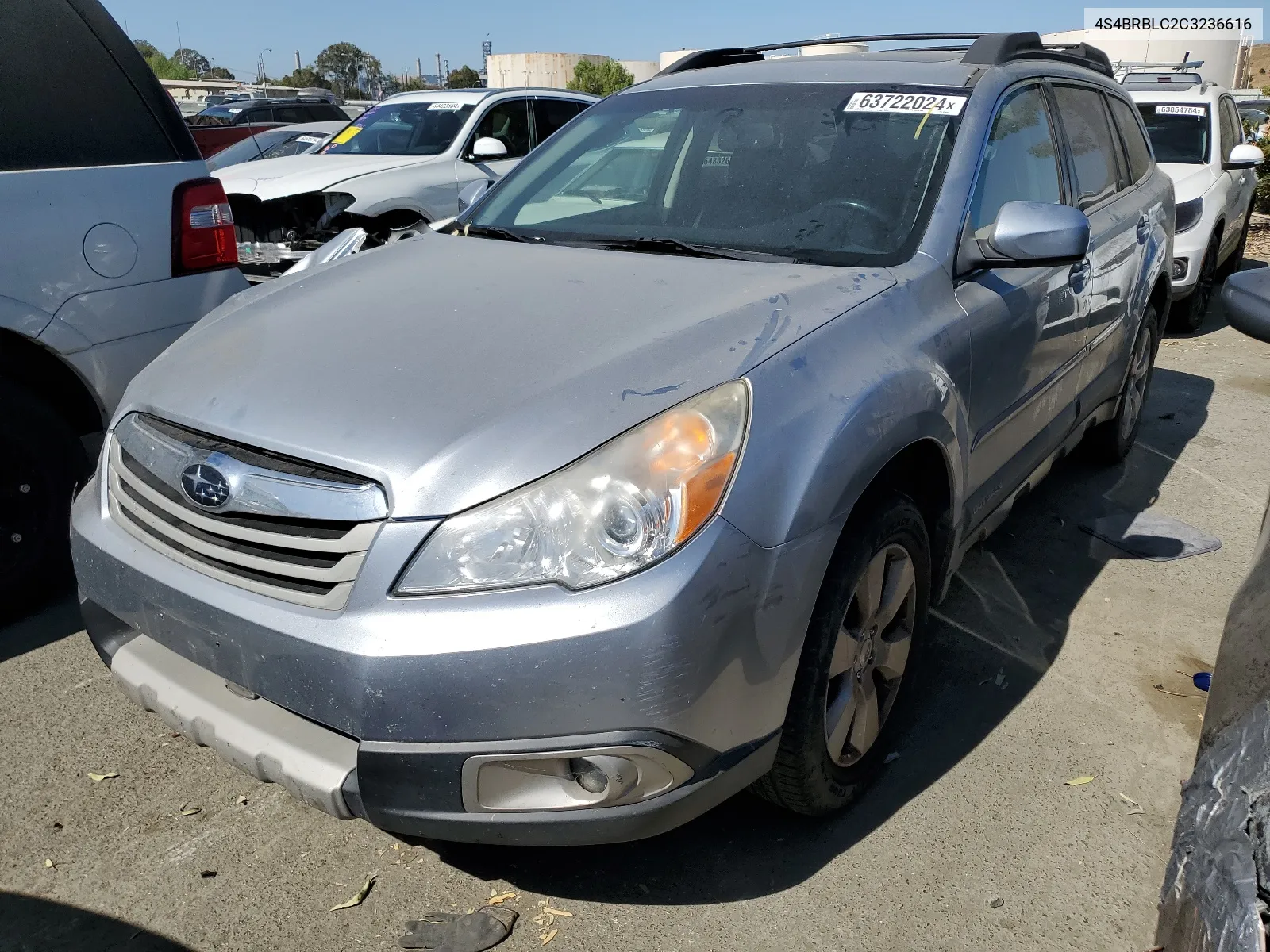 2012 Subaru Outback 2.5I Limited VIN: 4S4BRBLC2C3236616 Lot: 63722024