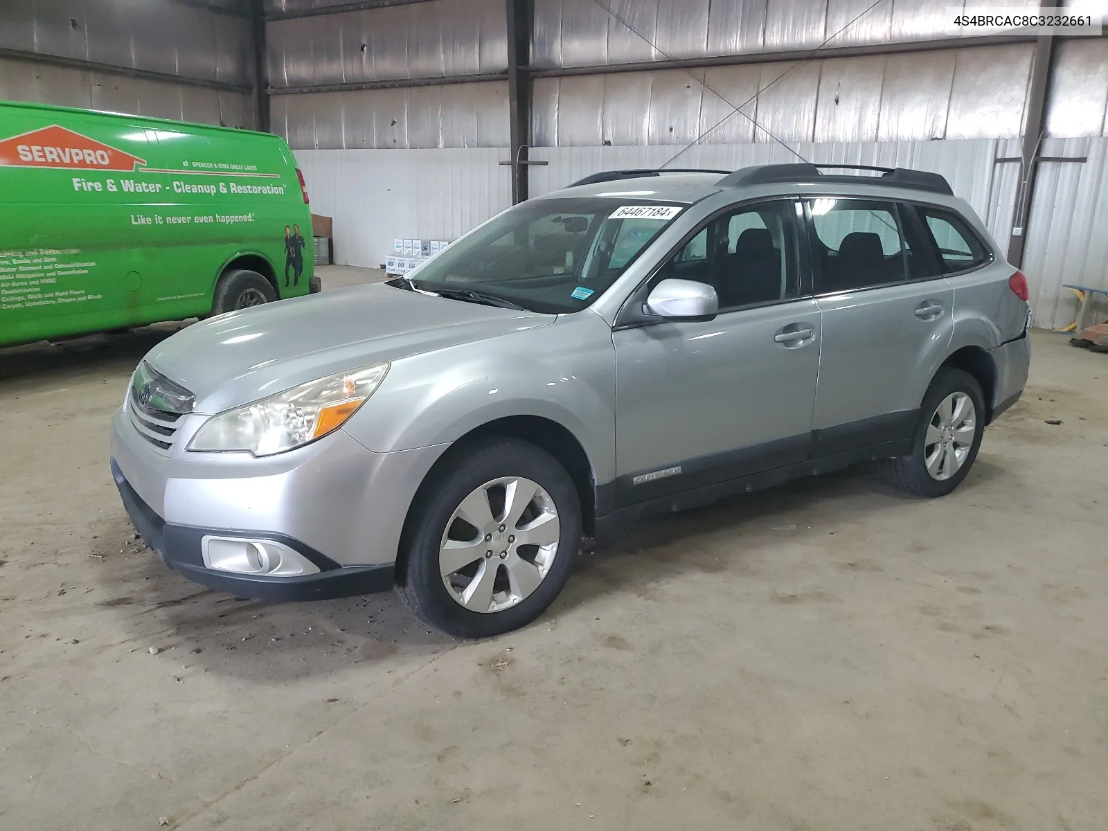 2012 Subaru Outback 2.5I VIN: 4S4BRCAC8C3232661 Lot: 64467184