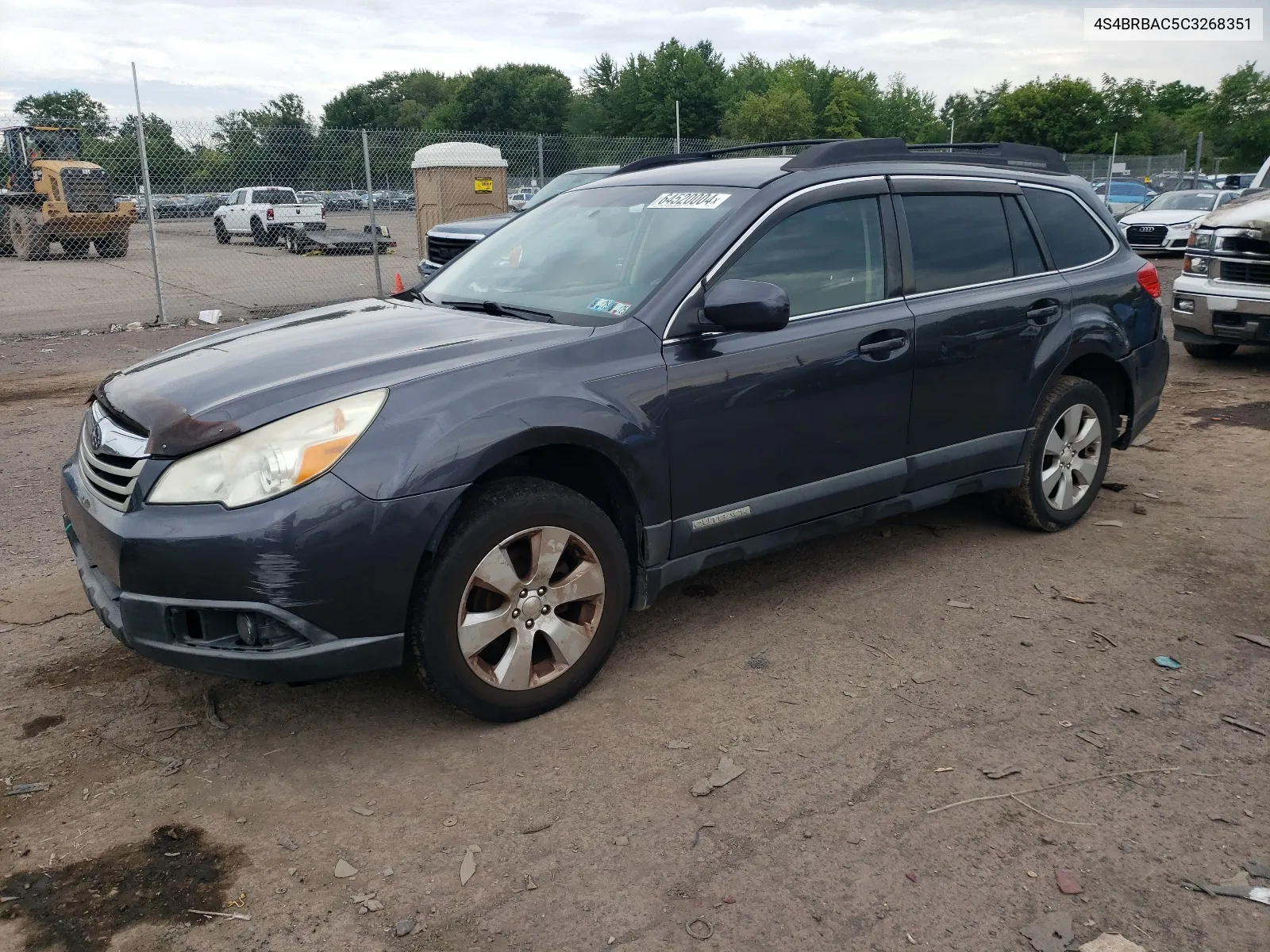 2012 Subaru Outback 2.5I VIN: 4S4BRBAC5C3268351 Lot: 64520004