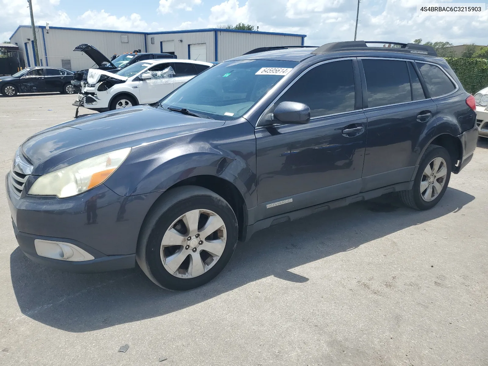 2012 Subaru Outback 2.5I VIN: 4S4BRBAC6C3215903 Lot: 64595614