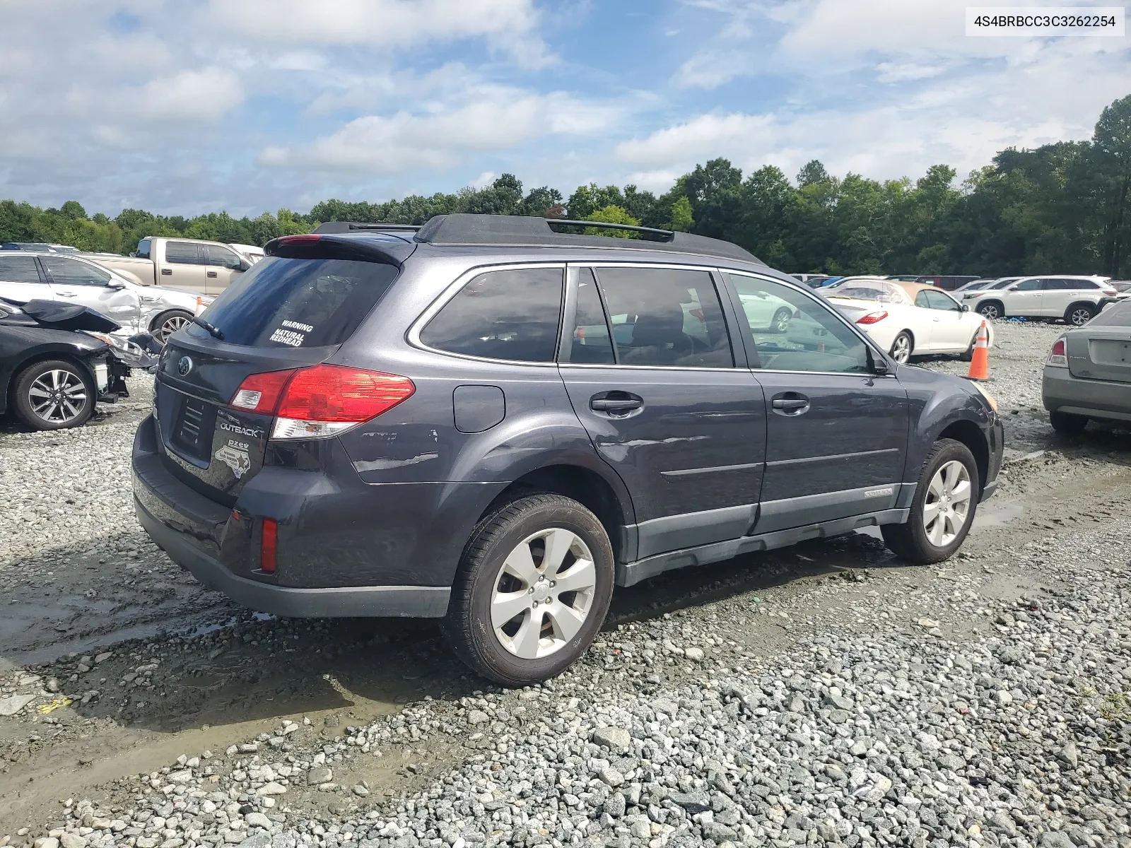 2012 Subaru Outback 2.5I Premium VIN: 4S4BRBCC3C3262254 Lot: 66364074