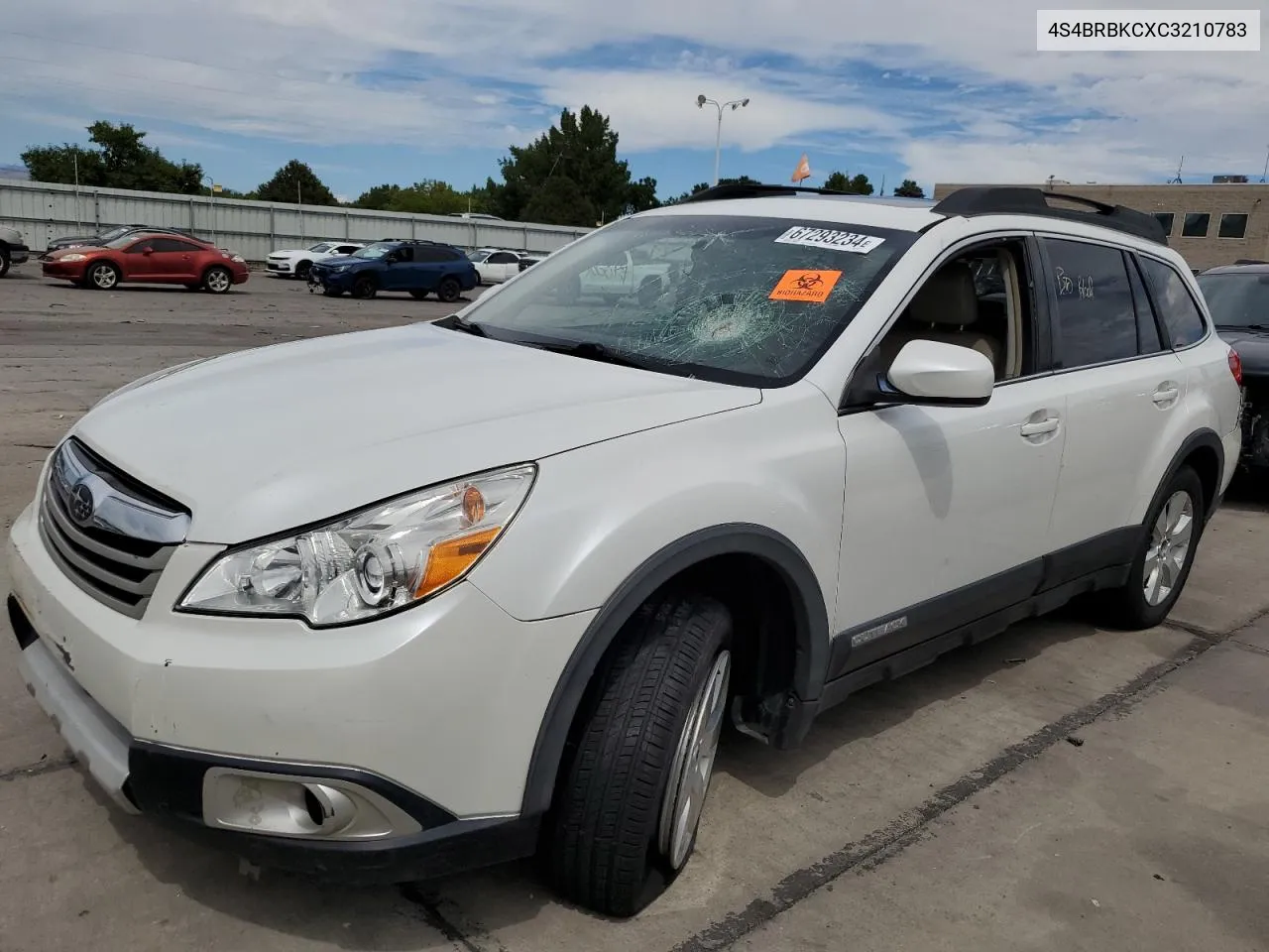 2012 Subaru Outback 2.5I Limited VIN: 4S4BRBKCXC3210783 Lot: 67293234