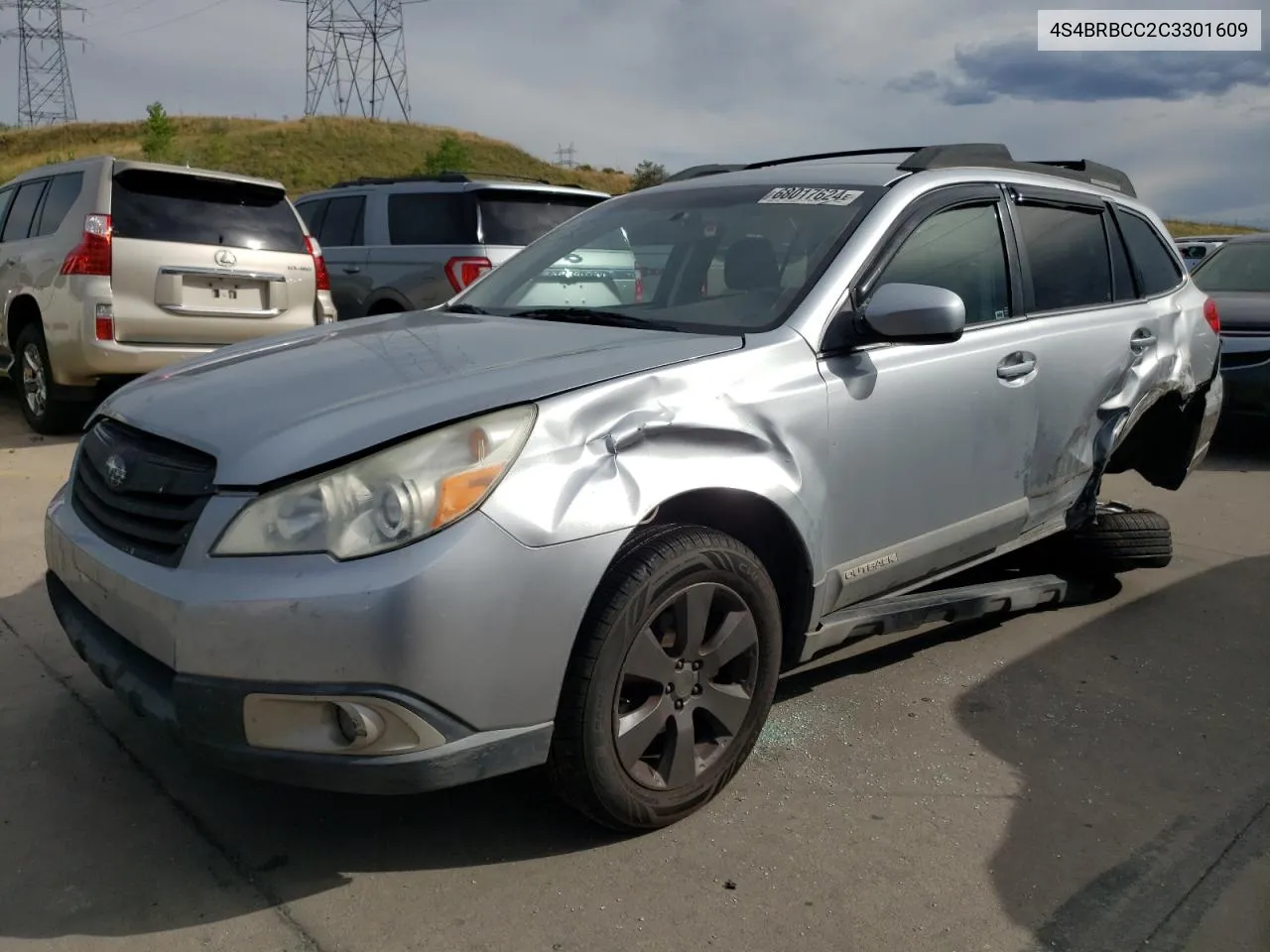 2012 Subaru Outback 2.5I Premium VIN: 4S4BRBCC2C3301609 Lot: 68017624