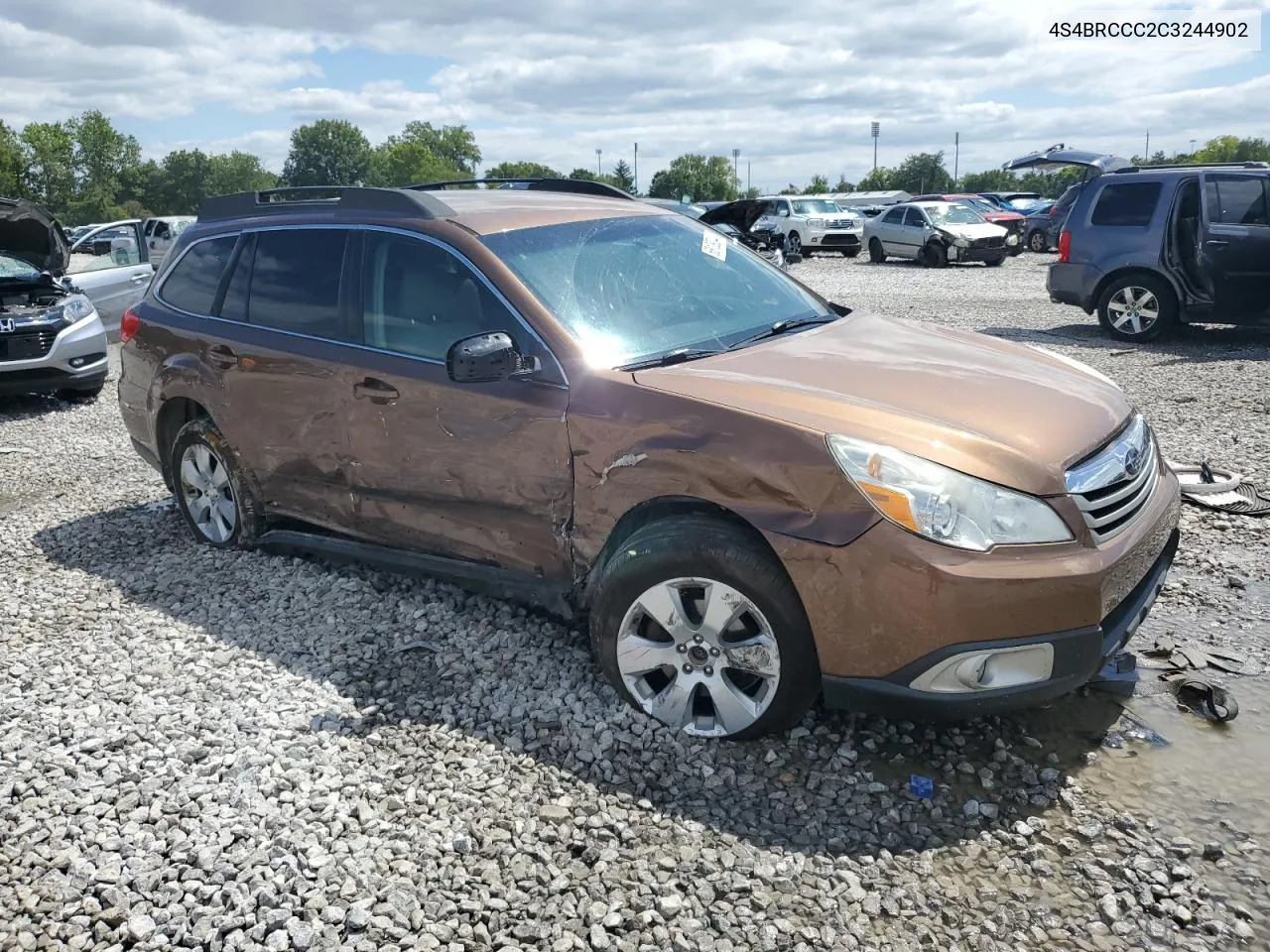 2012 Subaru Outback 2.5I Premium VIN: 4S4BRCCC2C3244902 Lot: 68109244