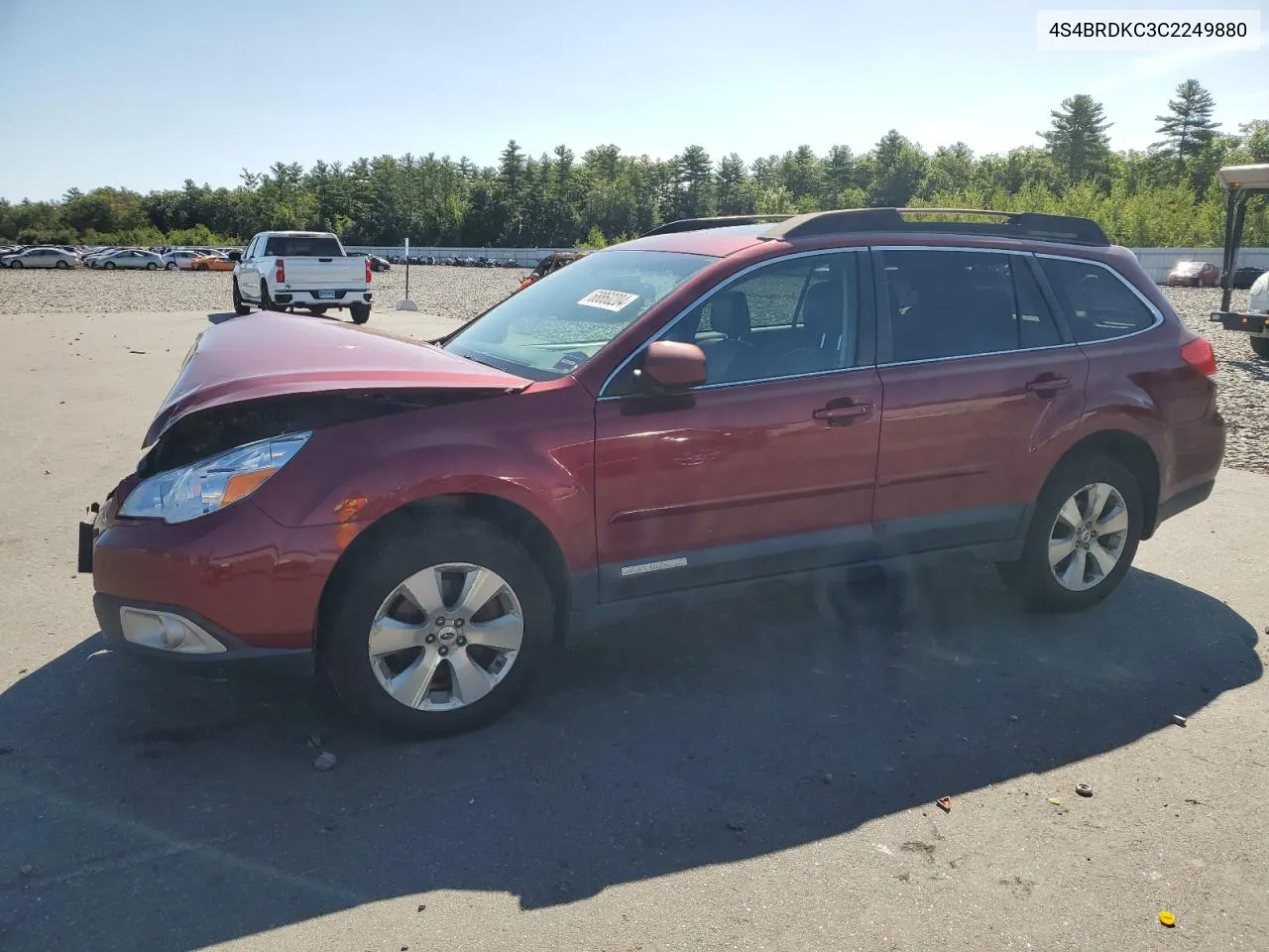 2012 Subaru Outback 3.6R Limited VIN: 4S4BRDKC3C2249880 Lot: 68860204