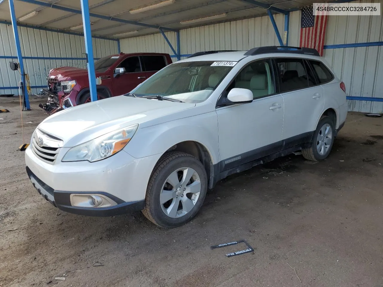 4S4BRCCCXC3284726 2012 Subaru Outback 2.5I Premium