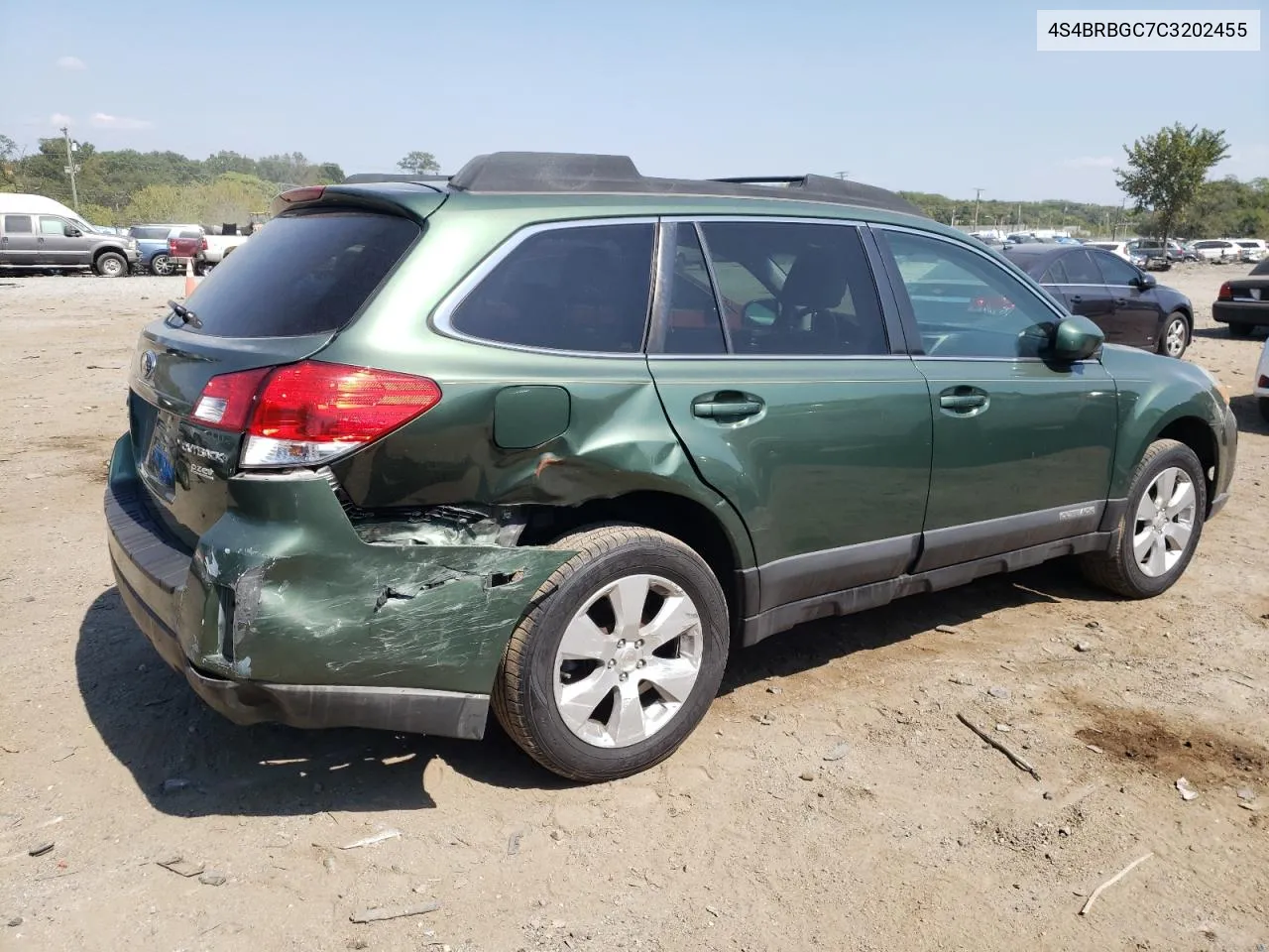 2012 Subaru Outback 2.5I Premium VIN: 4S4BRBGC7C3202455 Lot: 71186874