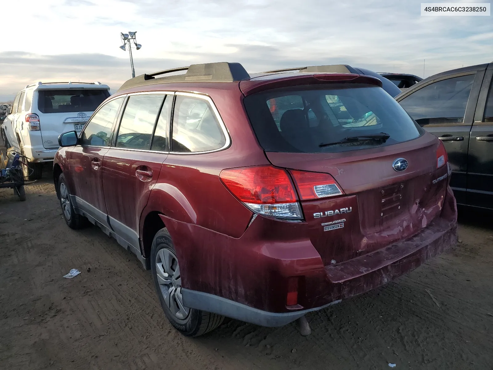 2012 Subaru Outback 2.5I VIN: 4S4BRCAC6C3238250 Lot: 82207123