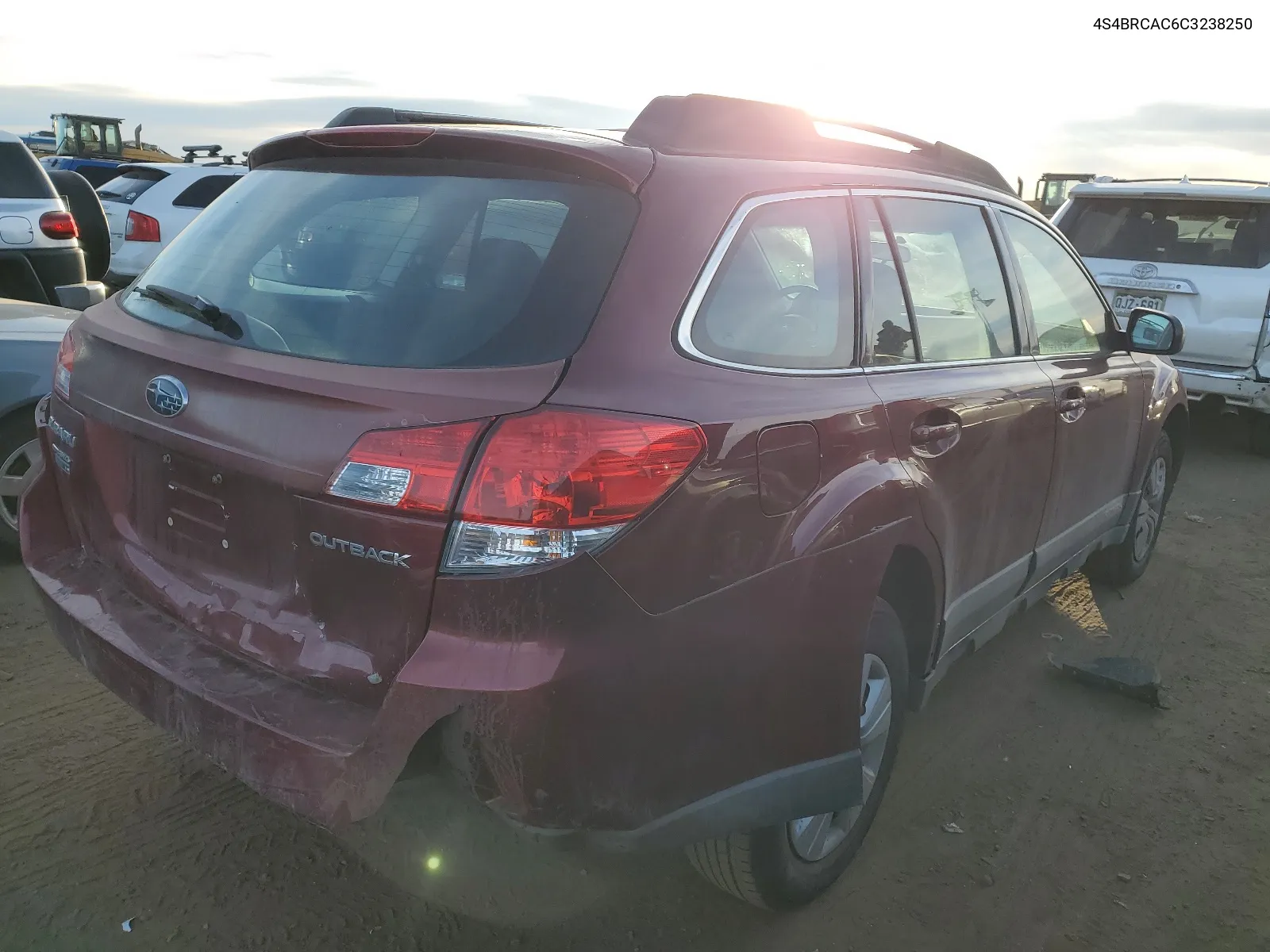 2012 Subaru Outback 2.5I VIN: 4S4BRCAC6C3238250 Lot: 82207123