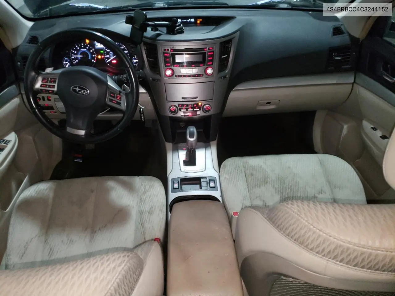 4S4BRBCC4C3244152 2012 Subaru Outback 2.5I Premium
