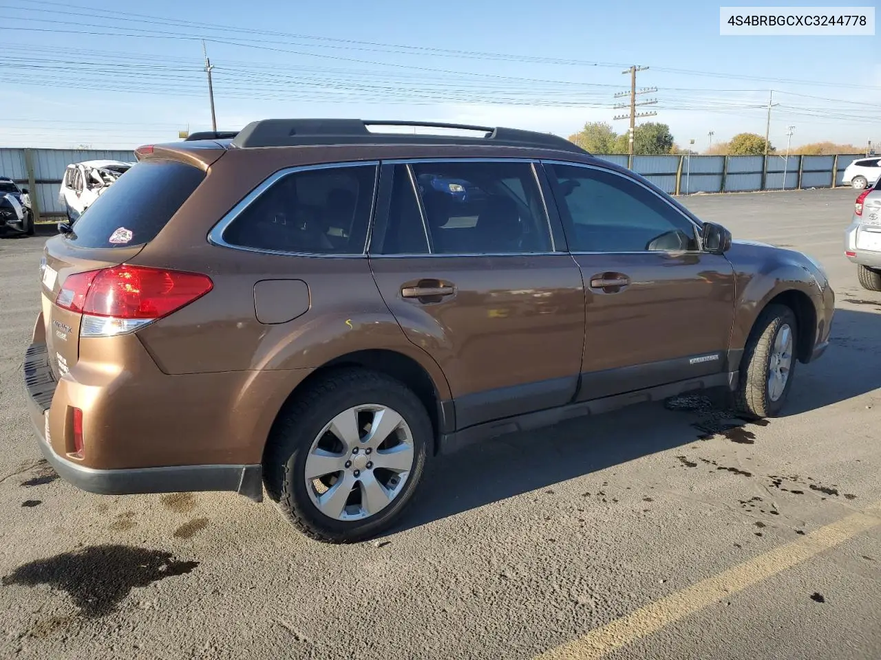 4S4BRBGCXC3244778 2012 Subaru Outback 2.5I Premium