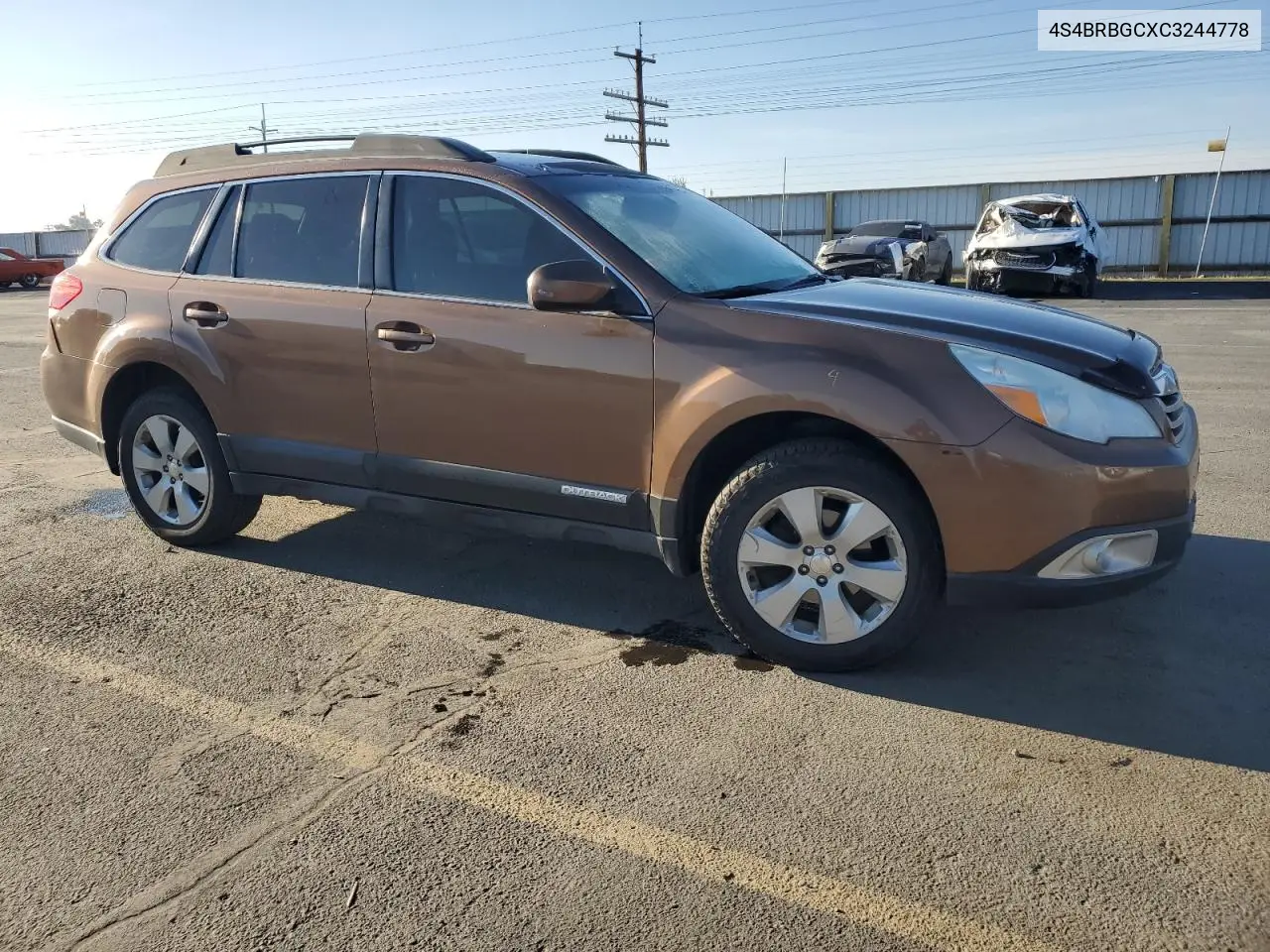 4S4BRBGCXC3244778 2012 Subaru Outback 2.5I Premium