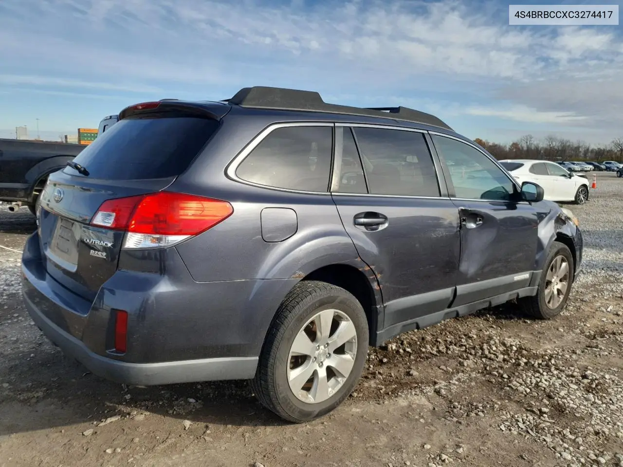4S4BRBCCXC3274417 2012 Subaru Outback 2.5I Premium