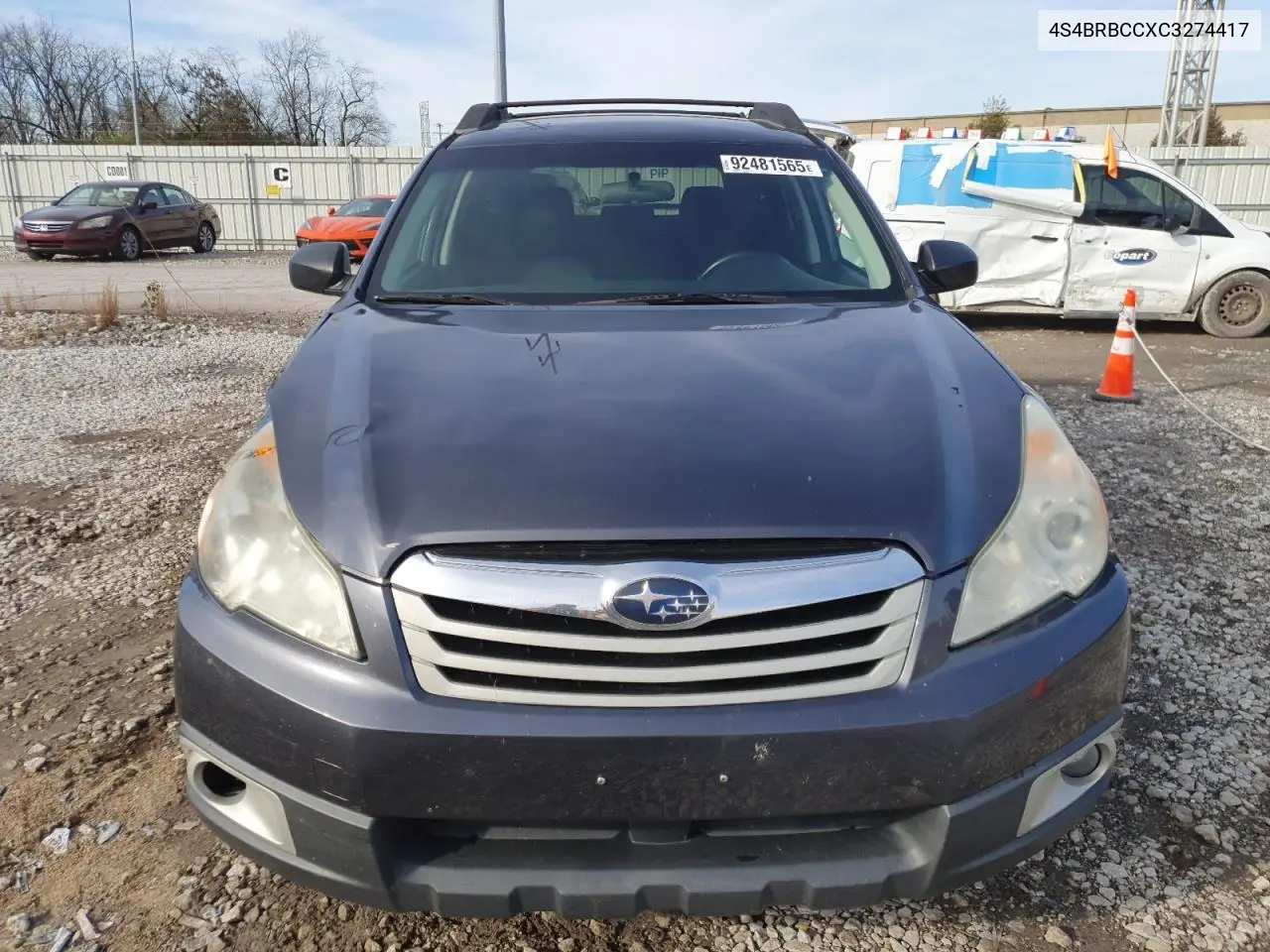 4S4BRBCCXC3274417 2012 Subaru Outback 2.5I Premium