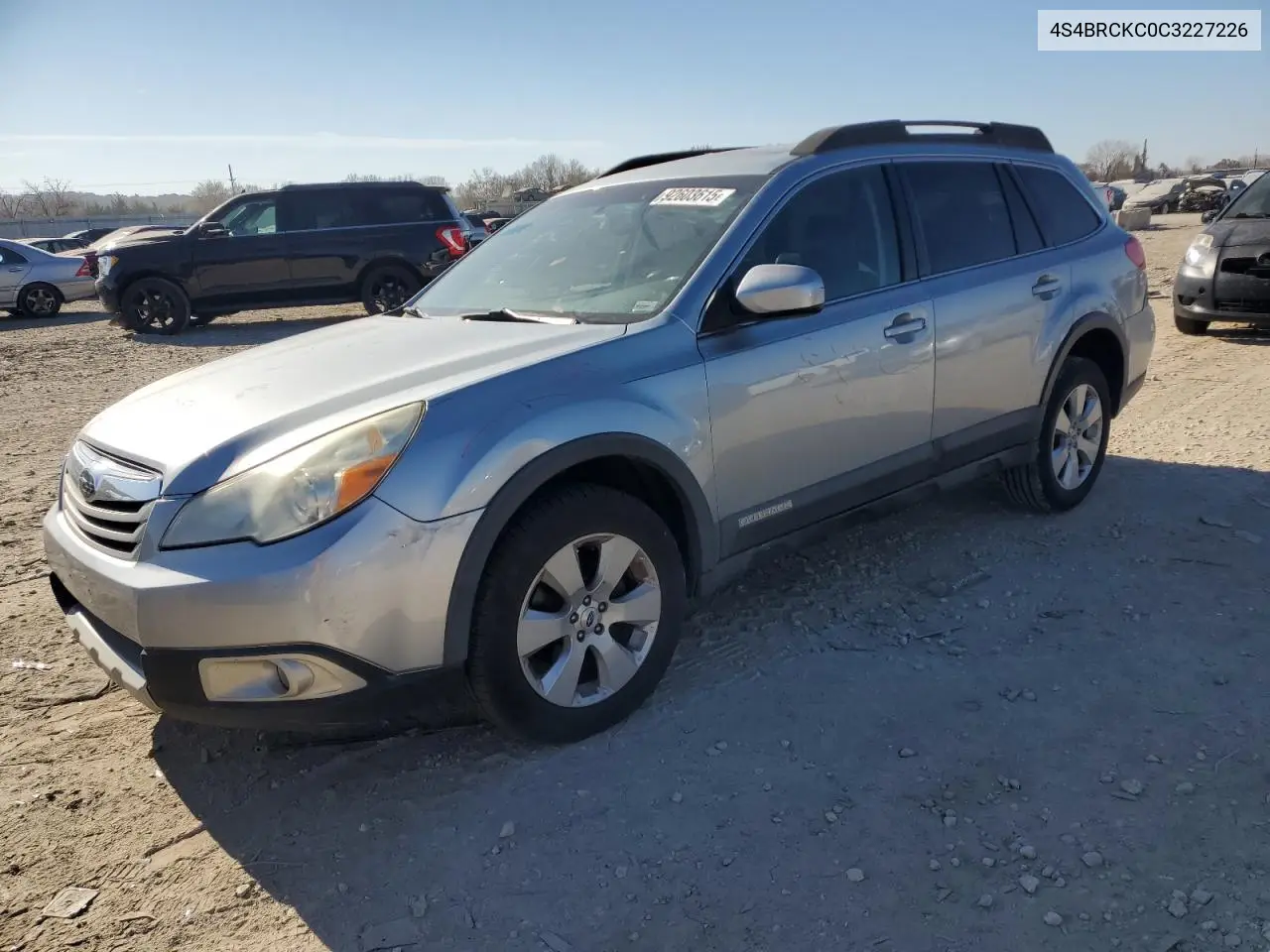 4S4BRCKC0C3227226 2012 Subaru Outback 2.5I Limited