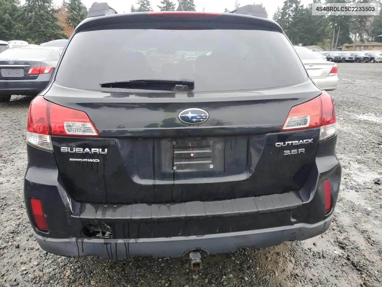 4S4BRDLC5C2233503 2012 Subaru Outback 3.6R Limited