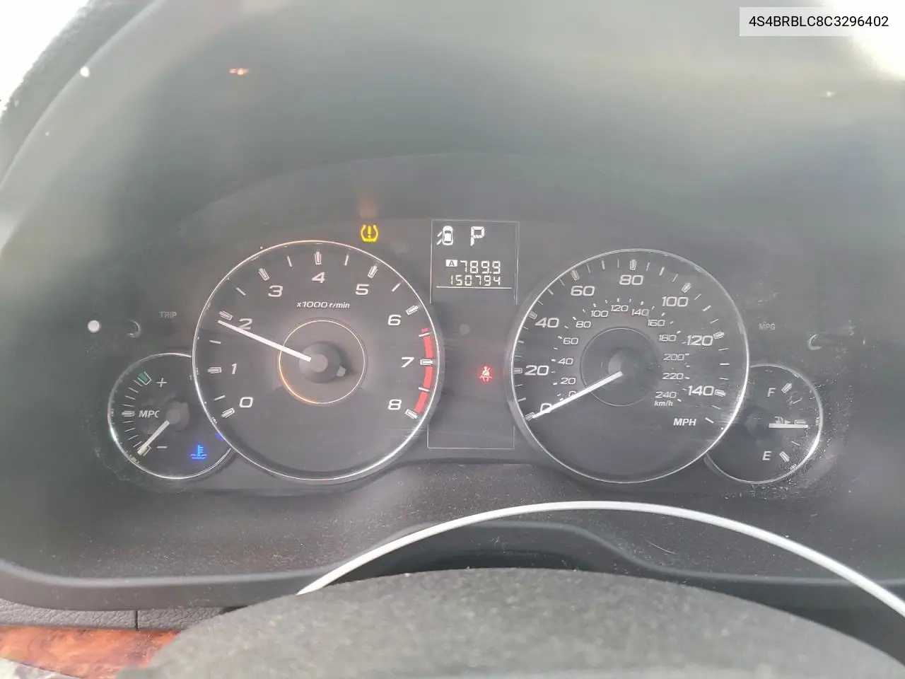 4S4BRBLC8C3296402 2012 Subaru Outback 2.5I Limited