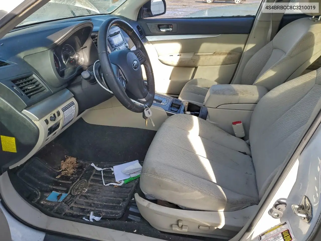 4S4BRBCC8C3210019 2012 Subaru Outback 2.5I Premium