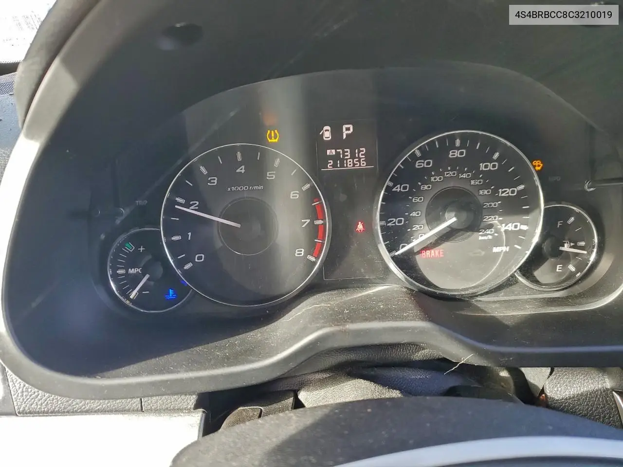 4S4BRBCC8C3210019 2012 Subaru Outback 2.5I Premium