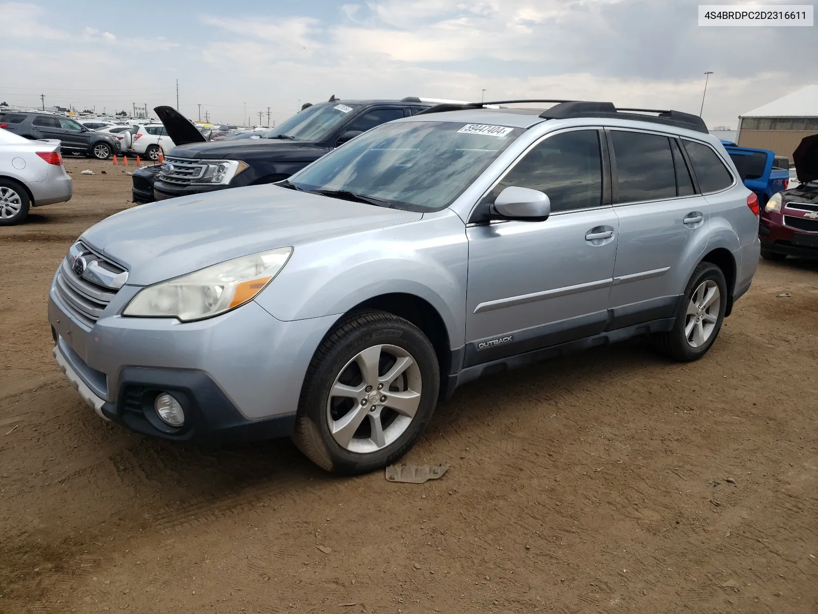 2013 Subaru Outback 3.6R Limited VIN: 4S4BRDPC2D2316611 Lot: 59447404