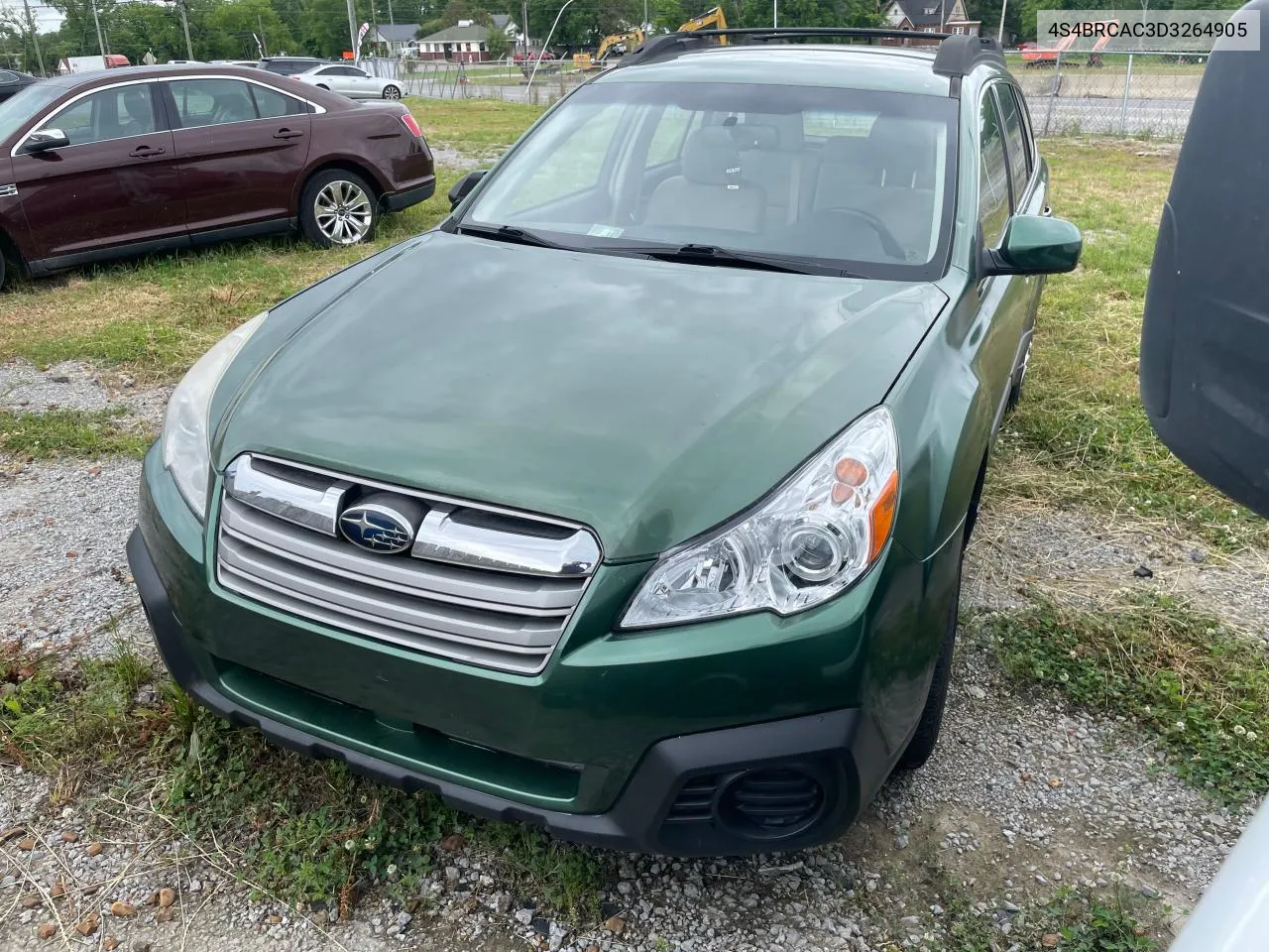 2013 Subaru Outback 2.5I VIN: 4S4BRCAC3D3264905 Lot: 60127874