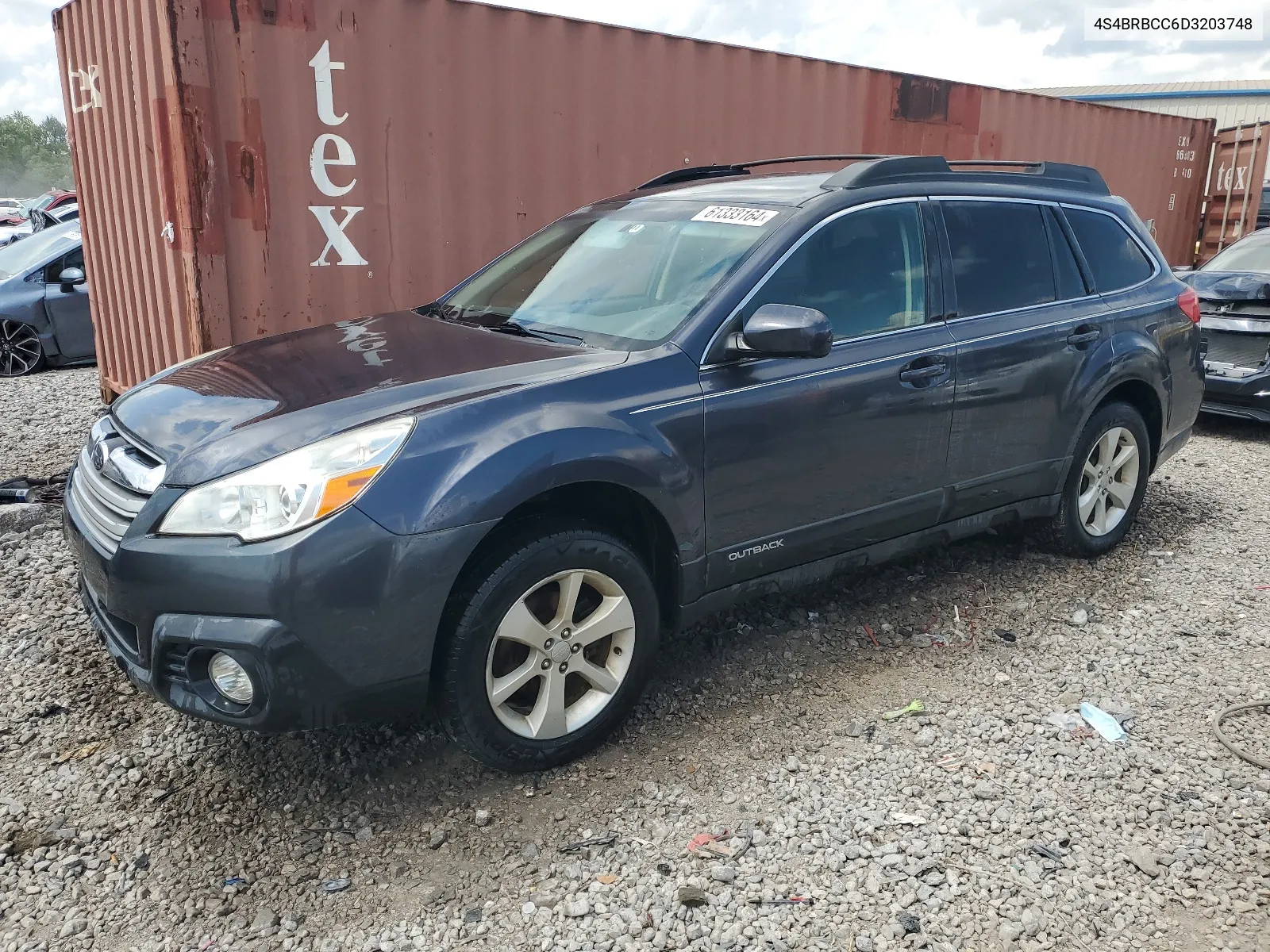 2013 Subaru Outback 2.5I Premium VIN: 4S4BRBCC6D3203748 Lot: 61333164