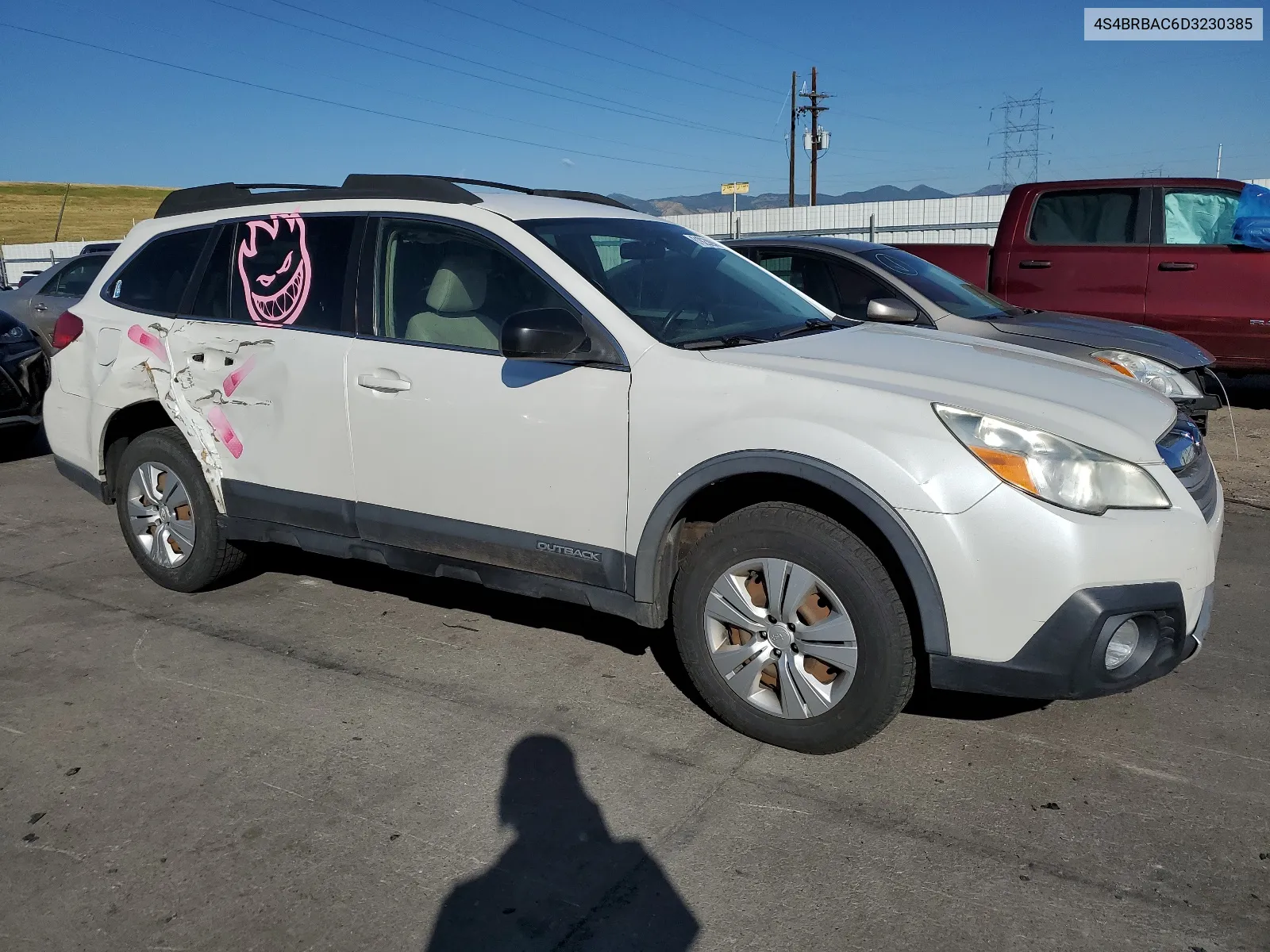 2013 Subaru Outback 2.5I VIN: 4S4BRBAC6D3230385 Lot: 61923094