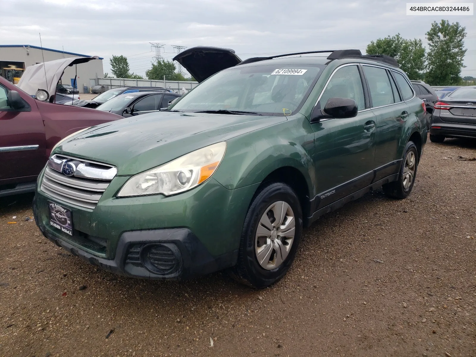 2013 Subaru Outback 2.5I VIN: 4S4BRCAC8D3244486 Lot: 62109994