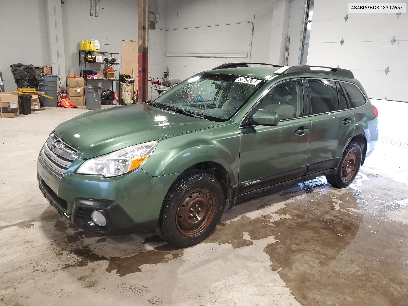 2013 Subaru Outback 2.5I Premium VIN: 4S4BRGBCXD3307657 Lot: 62264584