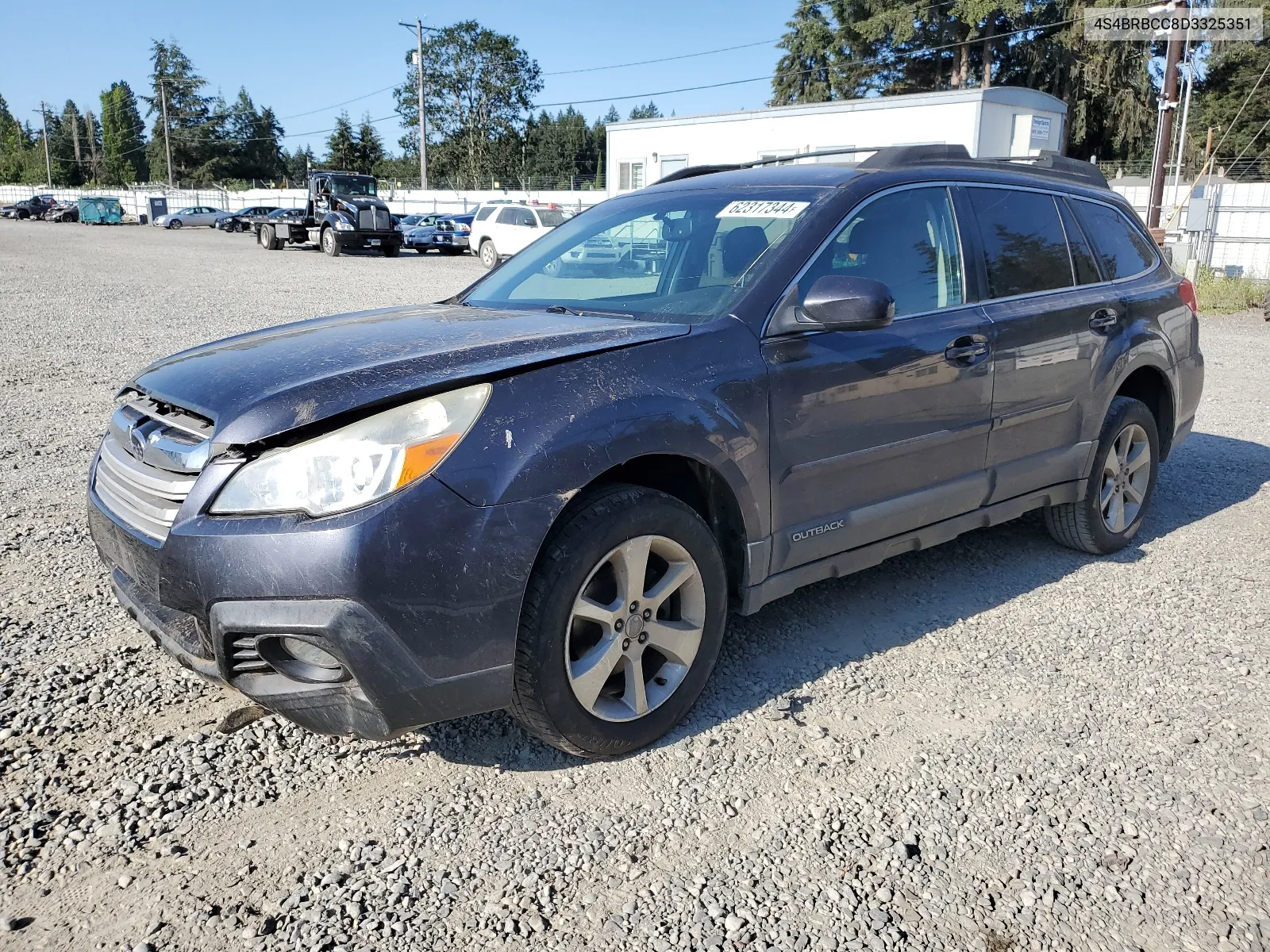 2013 Subaru Outback 2.5I Premium VIN: 4S4BRBCC8D3325351 Lot: 62317344