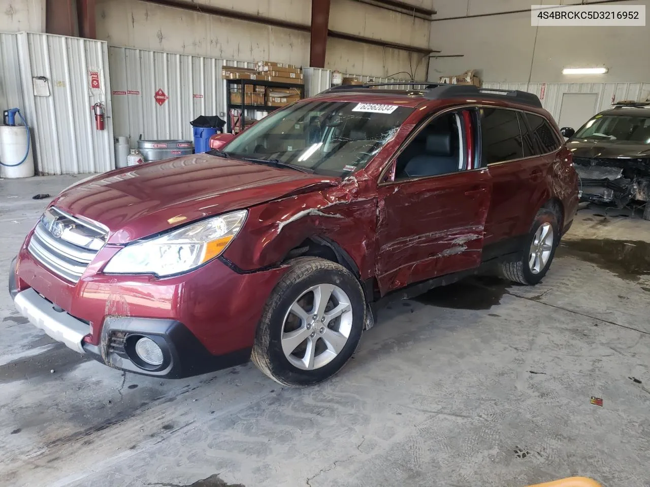 2013 Subaru Outback 2.5I Limited VIN: 4S4BRCKC5D3216952 Lot: 62562034