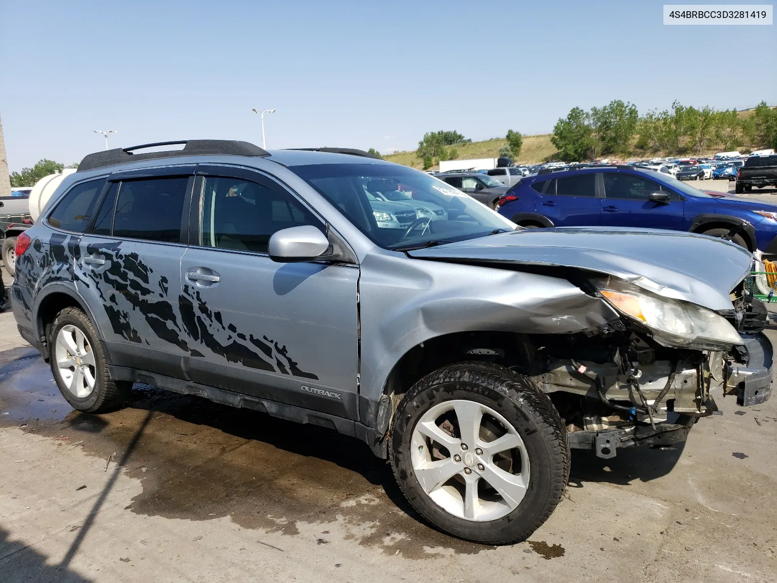 2013 Subaru Outback 2.5I Premium VIN: 4S4BRBCC3D3281419 Lot: 62709594