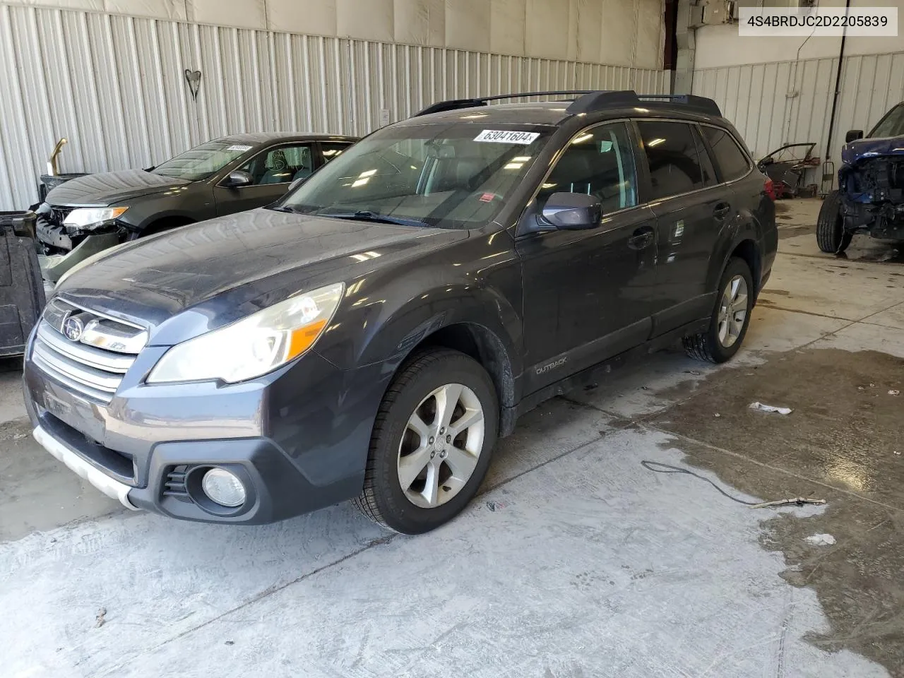 2013 Subaru Outback 3.6R Limited VIN: 4S4BRDJC2D2205839 Lot: 63041604