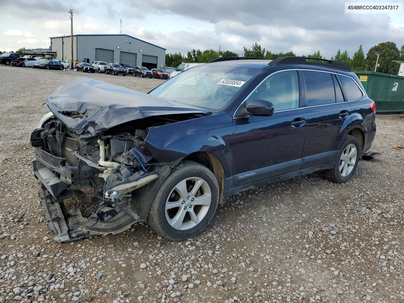 2013 Subaru Outback 2.5I Premium VIN: 4S4BRCCC4D3247317 Lot: 63559554