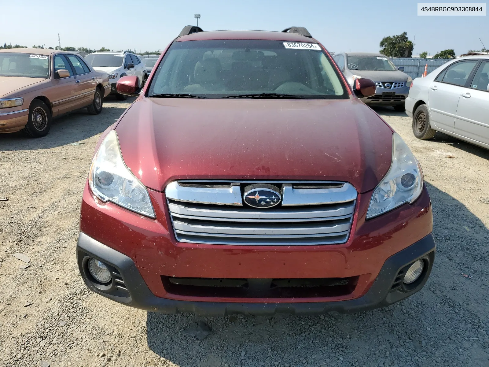 4S4BRBGC9D3308844 2013 Subaru Outback 2.5I Premium