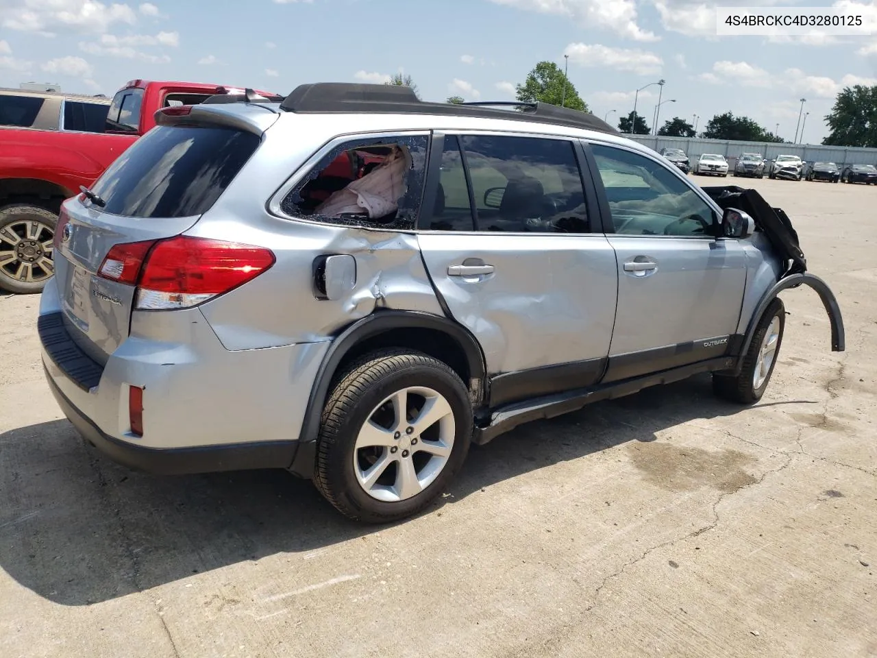 2013 Subaru Outback 2.5I Limited VIN: 4S4BRCKC4D3280125 Lot: 63806024