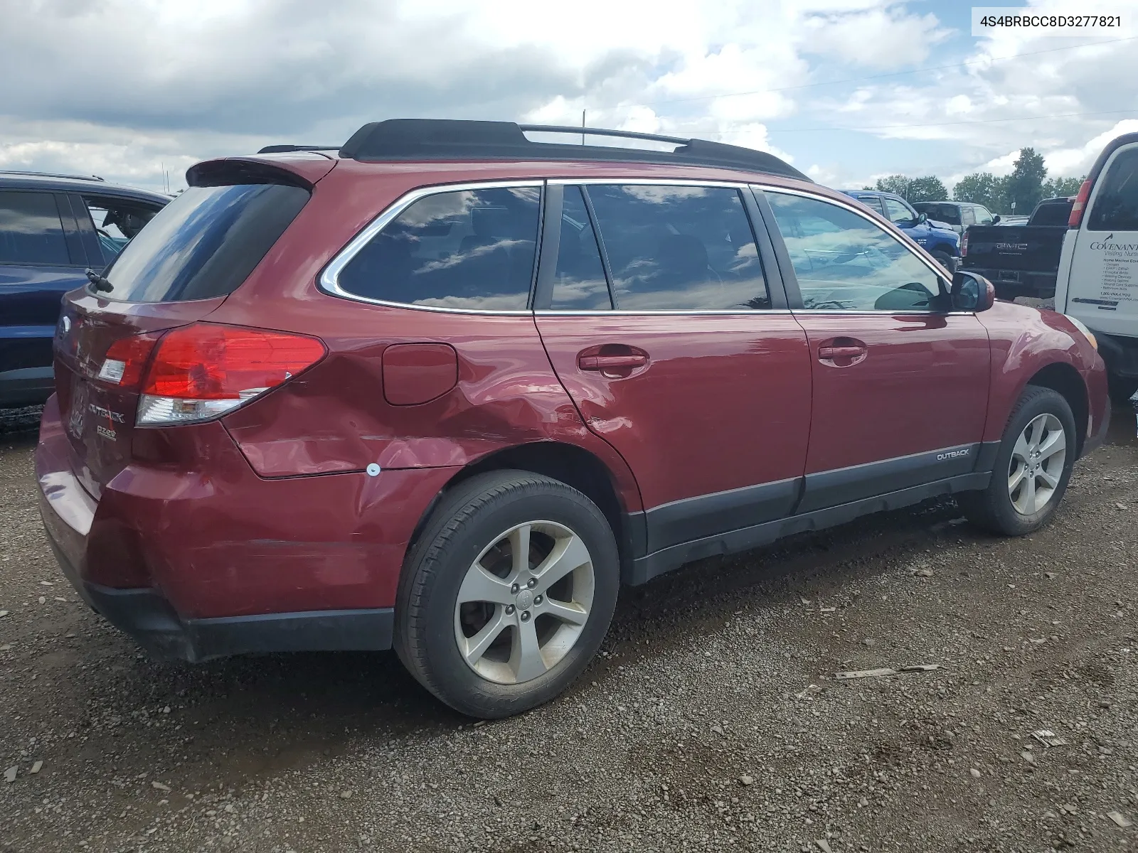 2013 Subaru Outback 2.5I Premium VIN: 4S4BRBCC8D3277821 Lot: 64481254