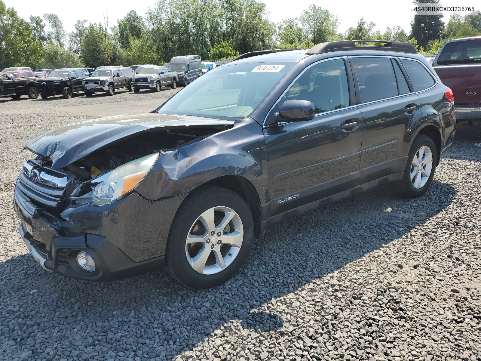 2013 Subaru Outback 2.5I Limited VIN: 4S4BRBKCXD3235765 Lot: 64487254