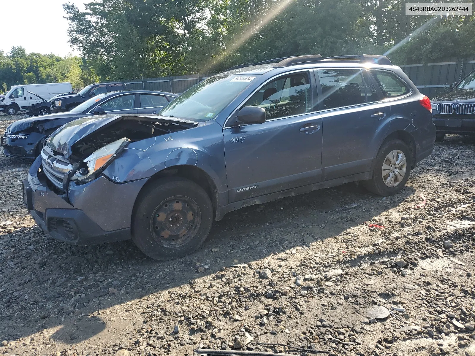 2013 Subaru Outback 2.5I VIN: 4S4BRBAC2D3262444 Lot: 64700614