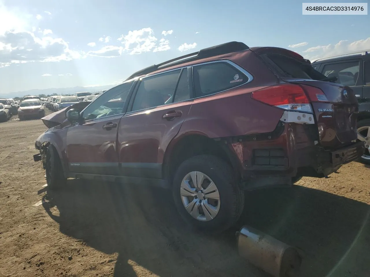 2013 Subaru Outback 2.5I VIN: 4S4BRCAC3D3314976 Lot: 65258674