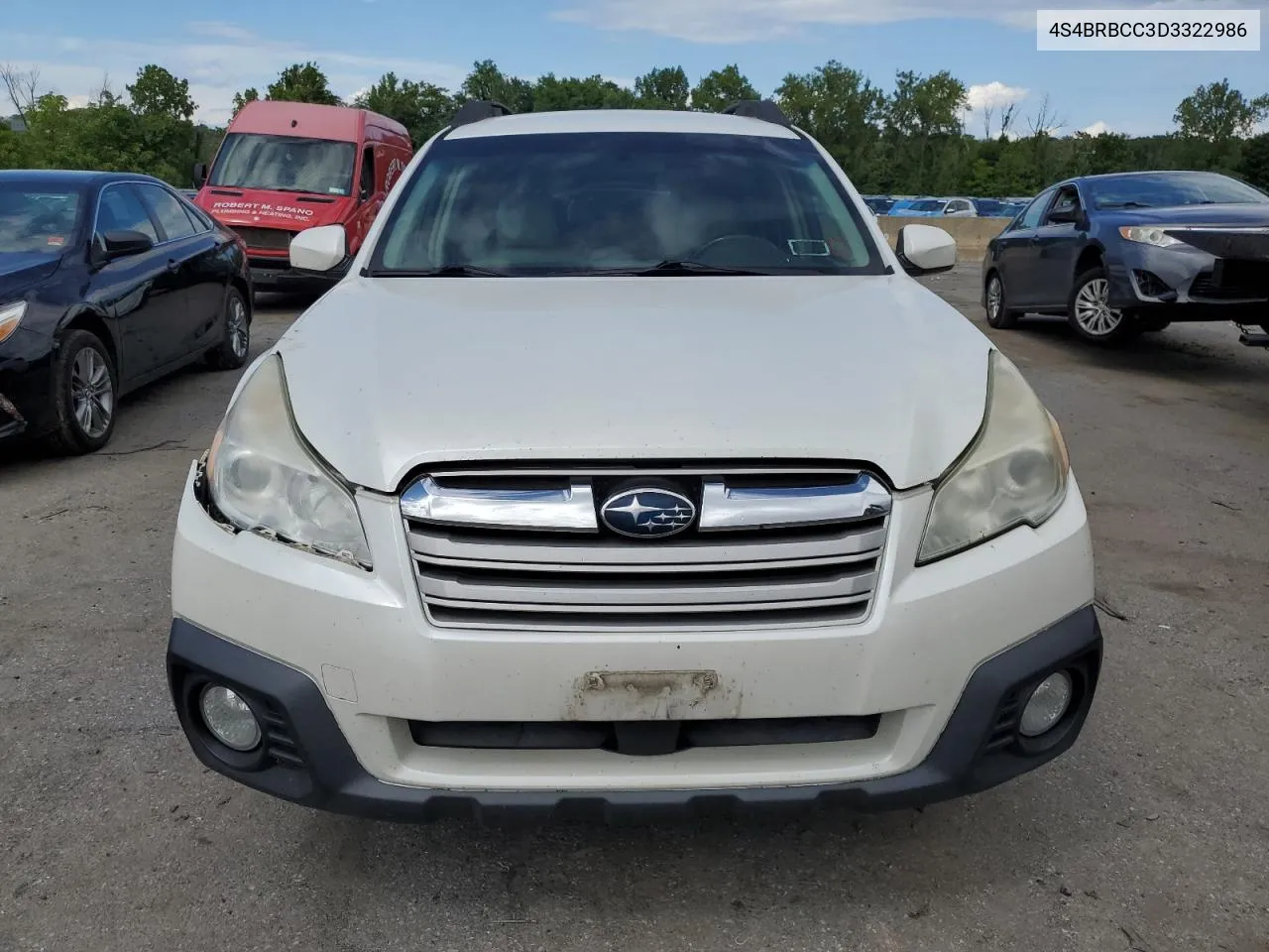 2013 Subaru Outback 2.5I Premium VIN: 4S4BRBCC3D3322986 Lot: 66439304