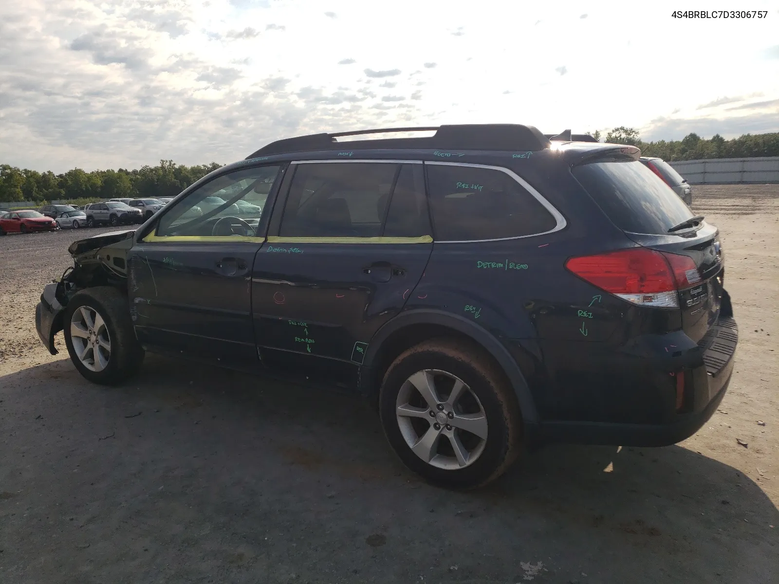 2013 Subaru Outback 2.5I Limited VIN: 4S4BRBLC7D3306757 Lot: 66502224