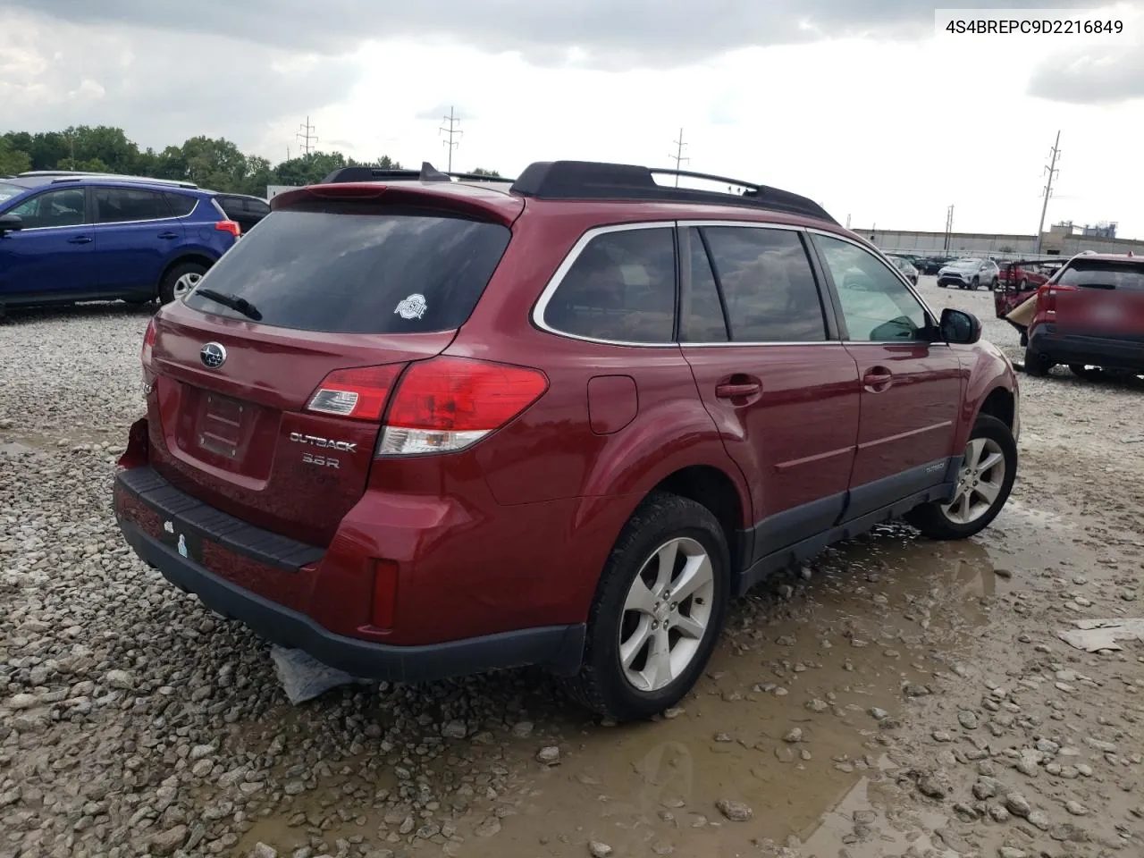 2013 Subaru Outback 3.6R Limited VIN: 4S4BREPC9D2216849 Lot: 66581634