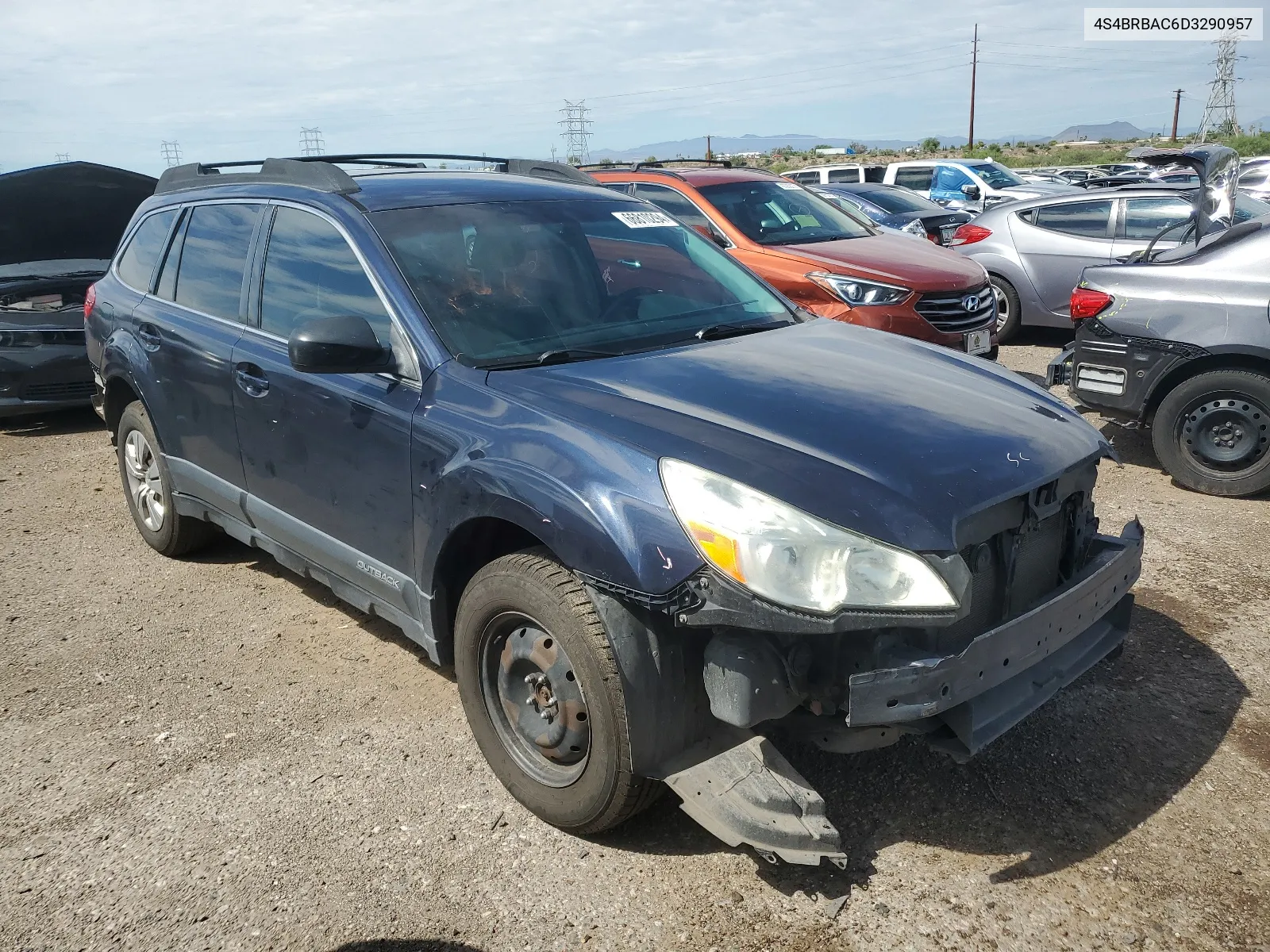 2013 Subaru Outback 2.5I VIN: 4S4BRBAC6D3290957 Lot: 66810294