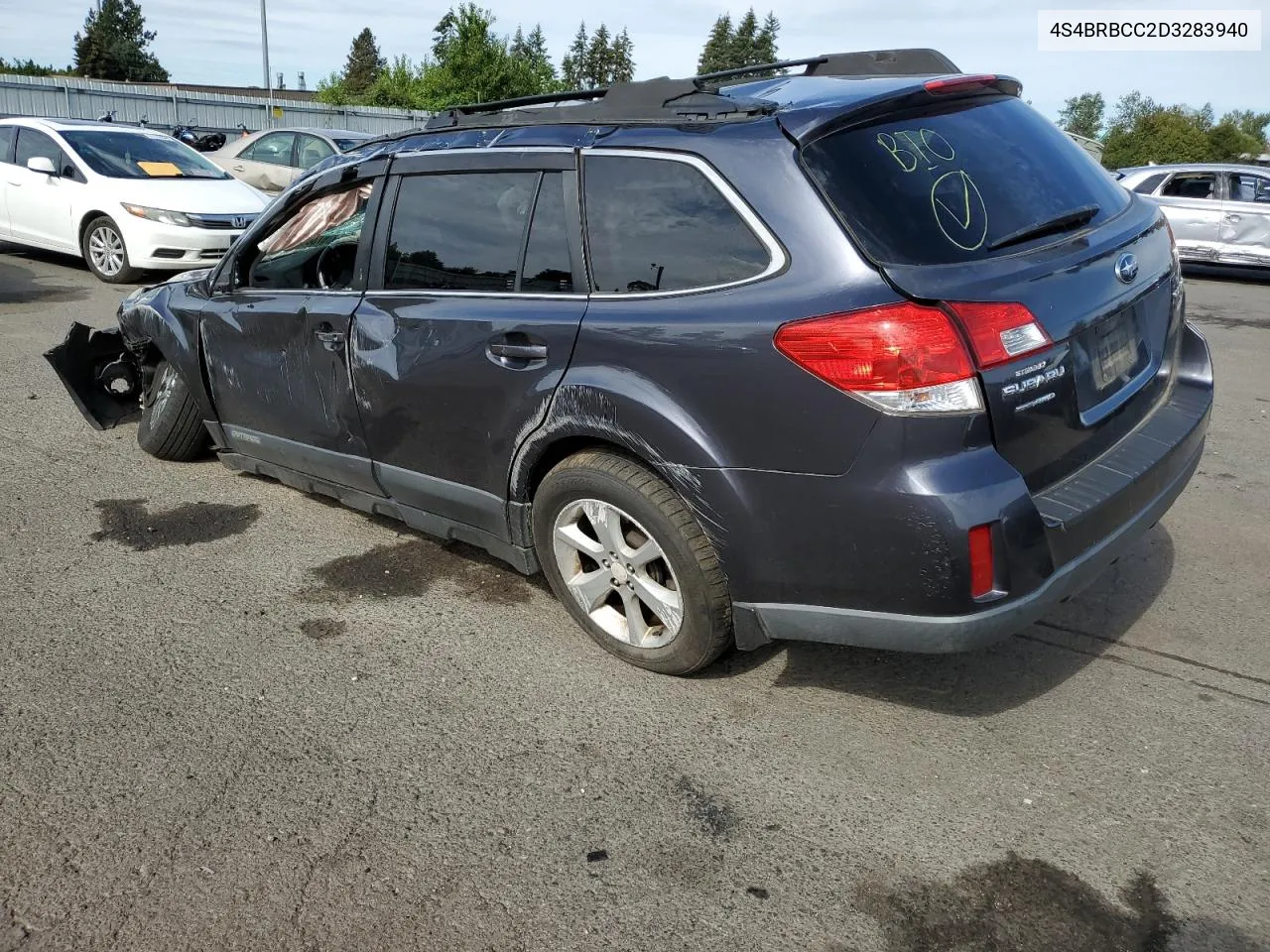 2013 Subaru Outback 2.5I Premium VIN: 4S4BRBCC2D3283940 Lot: 67364024