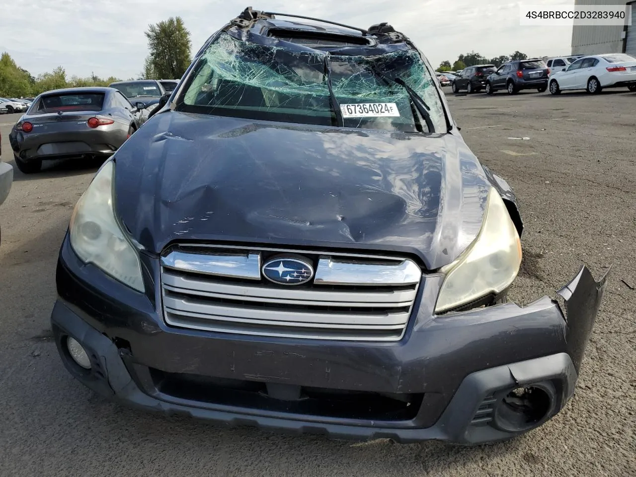 2013 Subaru Outback 2.5I Premium VIN: 4S4BRBCC2D3283940 Lot: 67364024