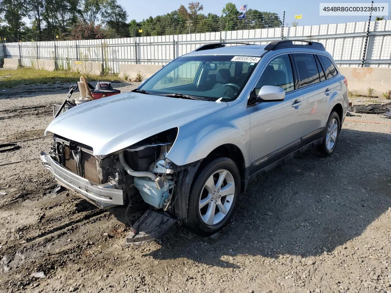 2013 Subaru Outback 2.5I Premium VIN: 4S4BRBGC0D3239817 Lot: 68559754